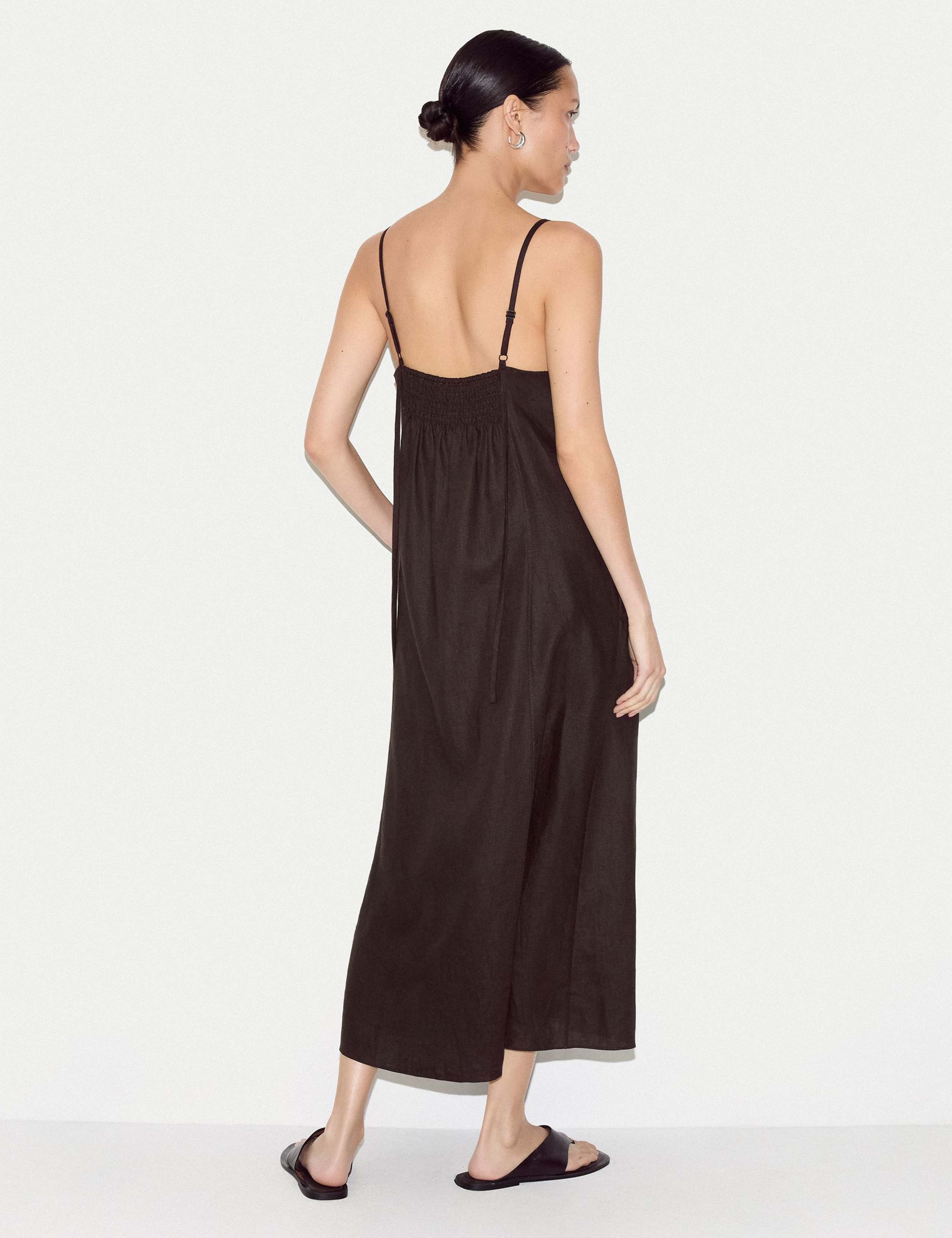 Pure Linen Midaxi Slip Dress 4 of 6