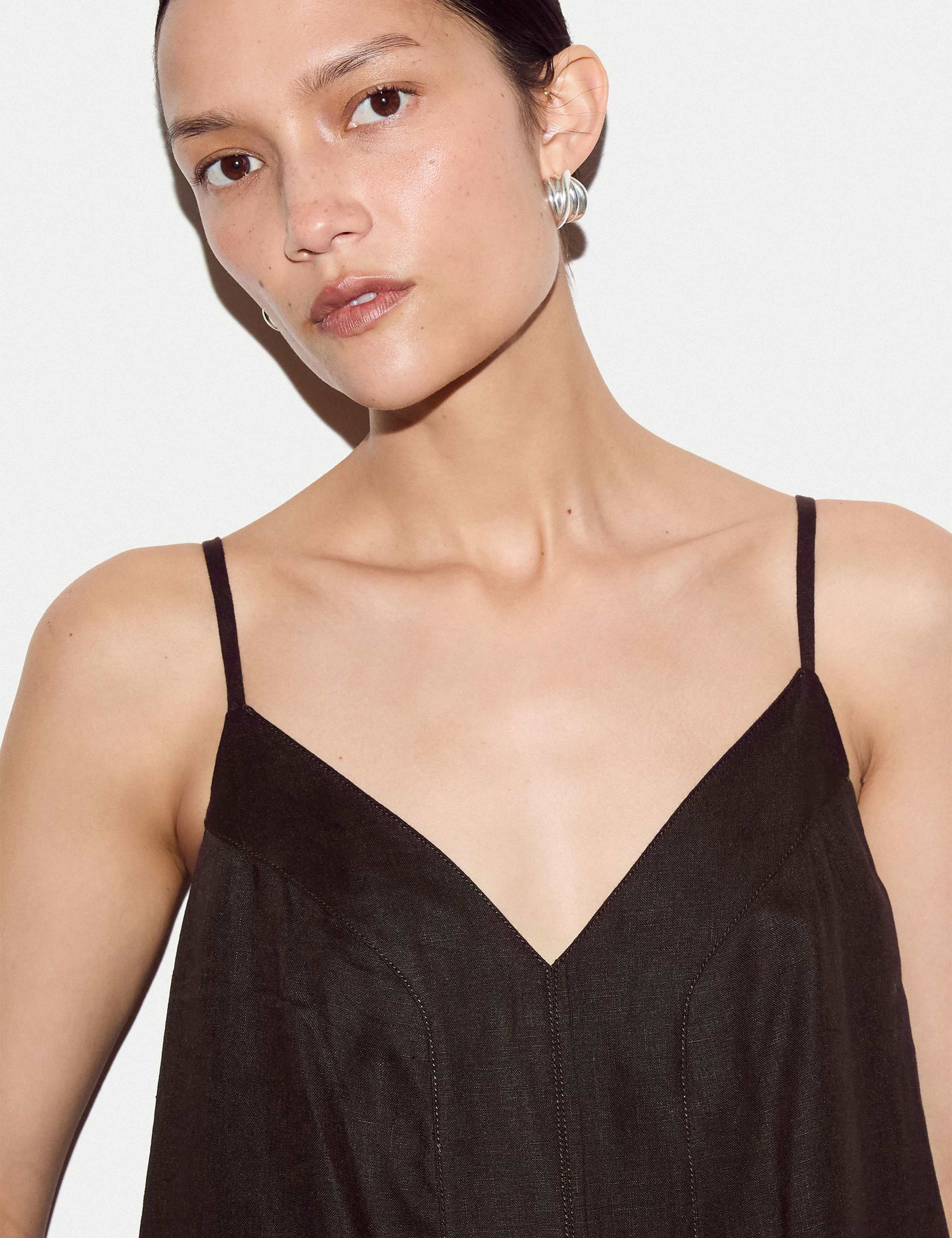 Pure Linen Midaxi Slip Dress 5 of 6