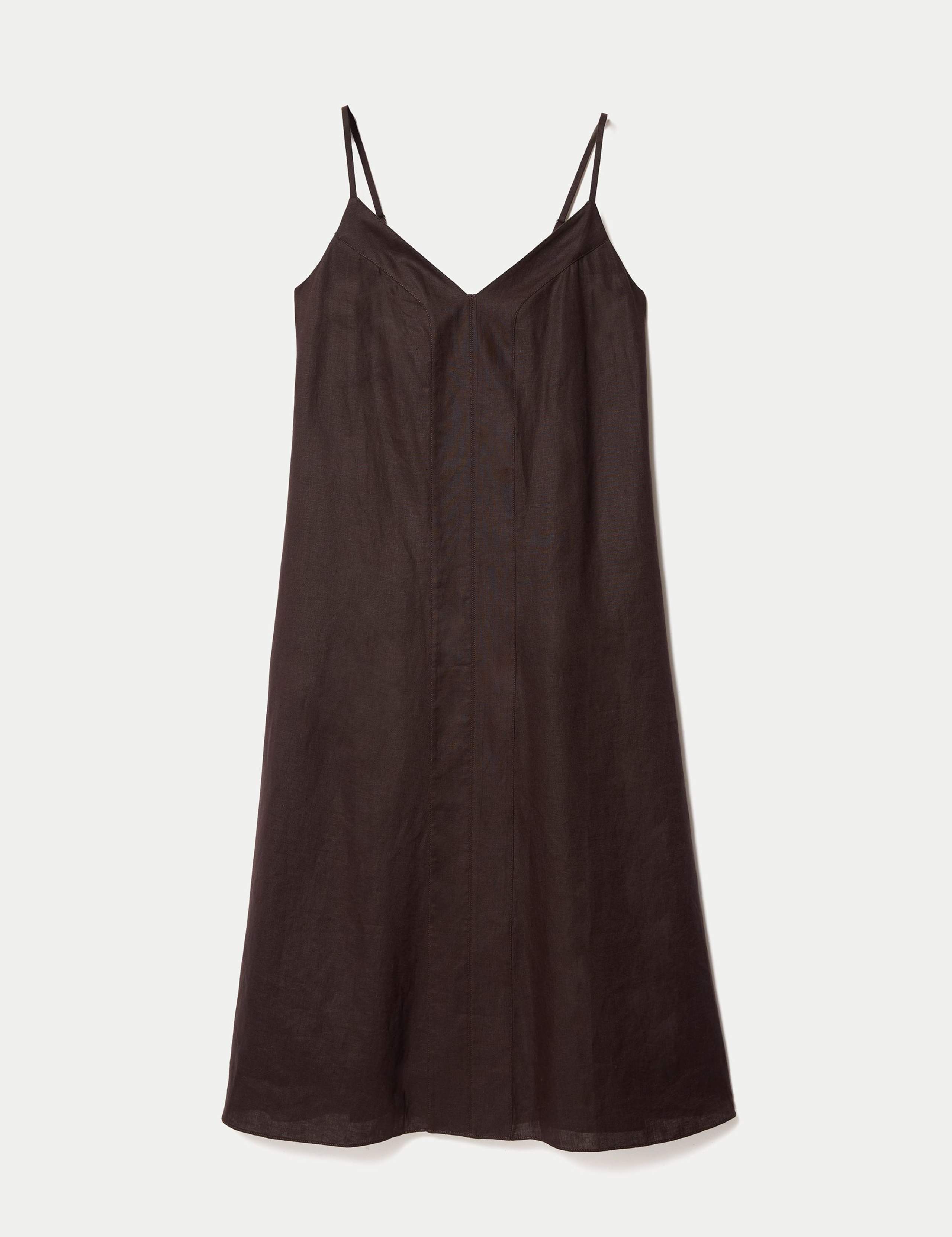 Pure Linen Midaxi Slip Dress 2 of 6