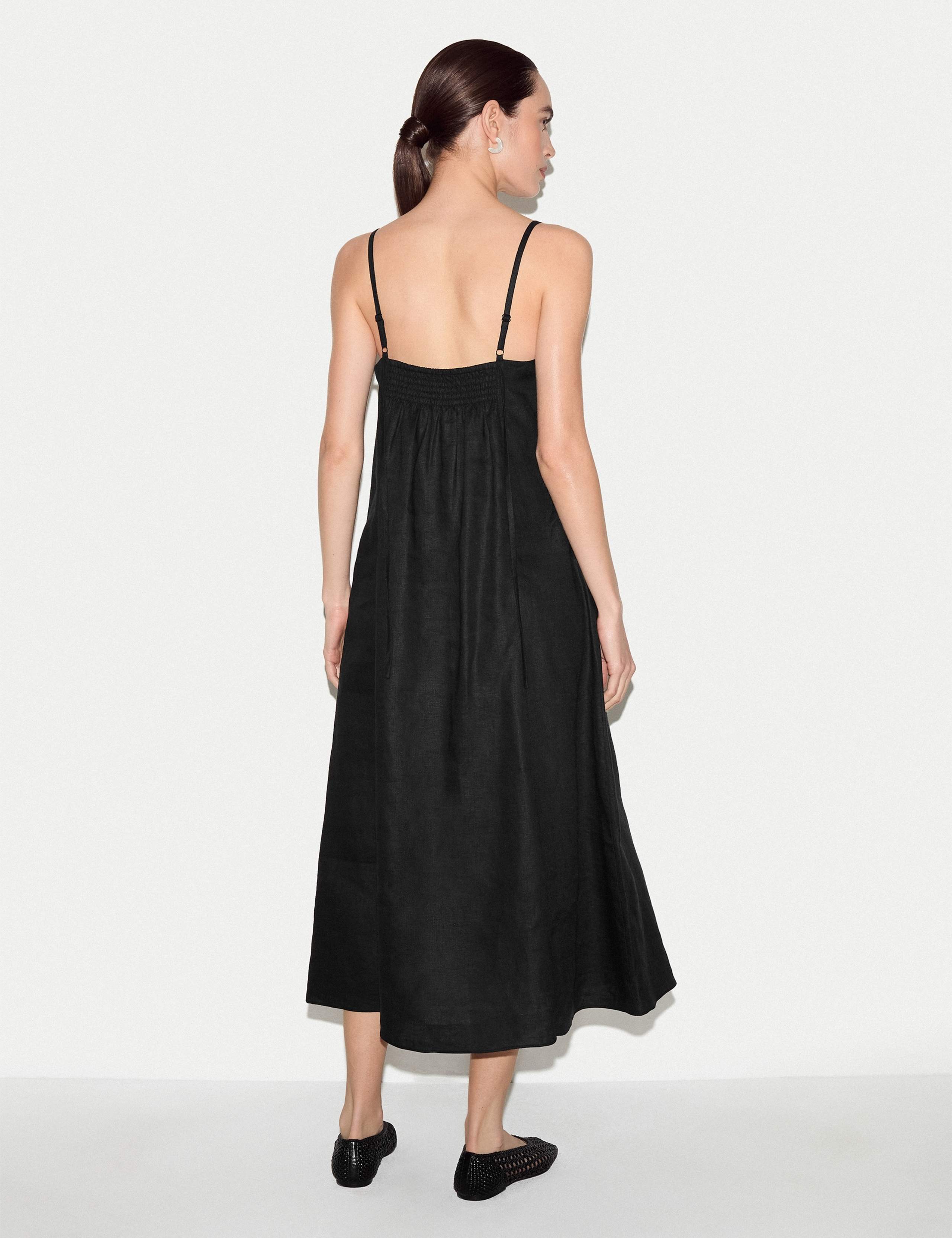 Pure Linen Midaxi Slip Dress 3 of 4