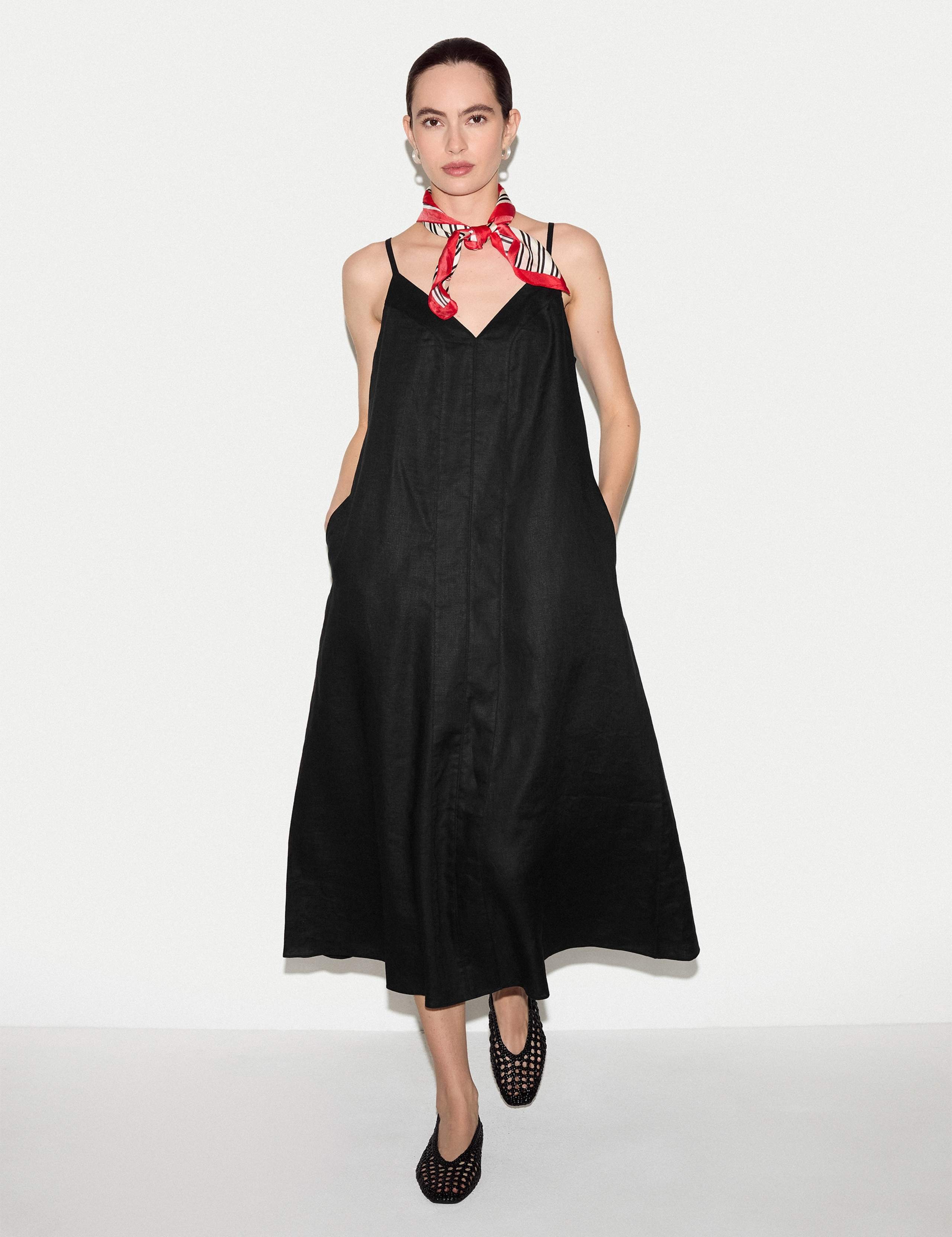 Pure Linen Midaxi Slip Dress 4 of 4
