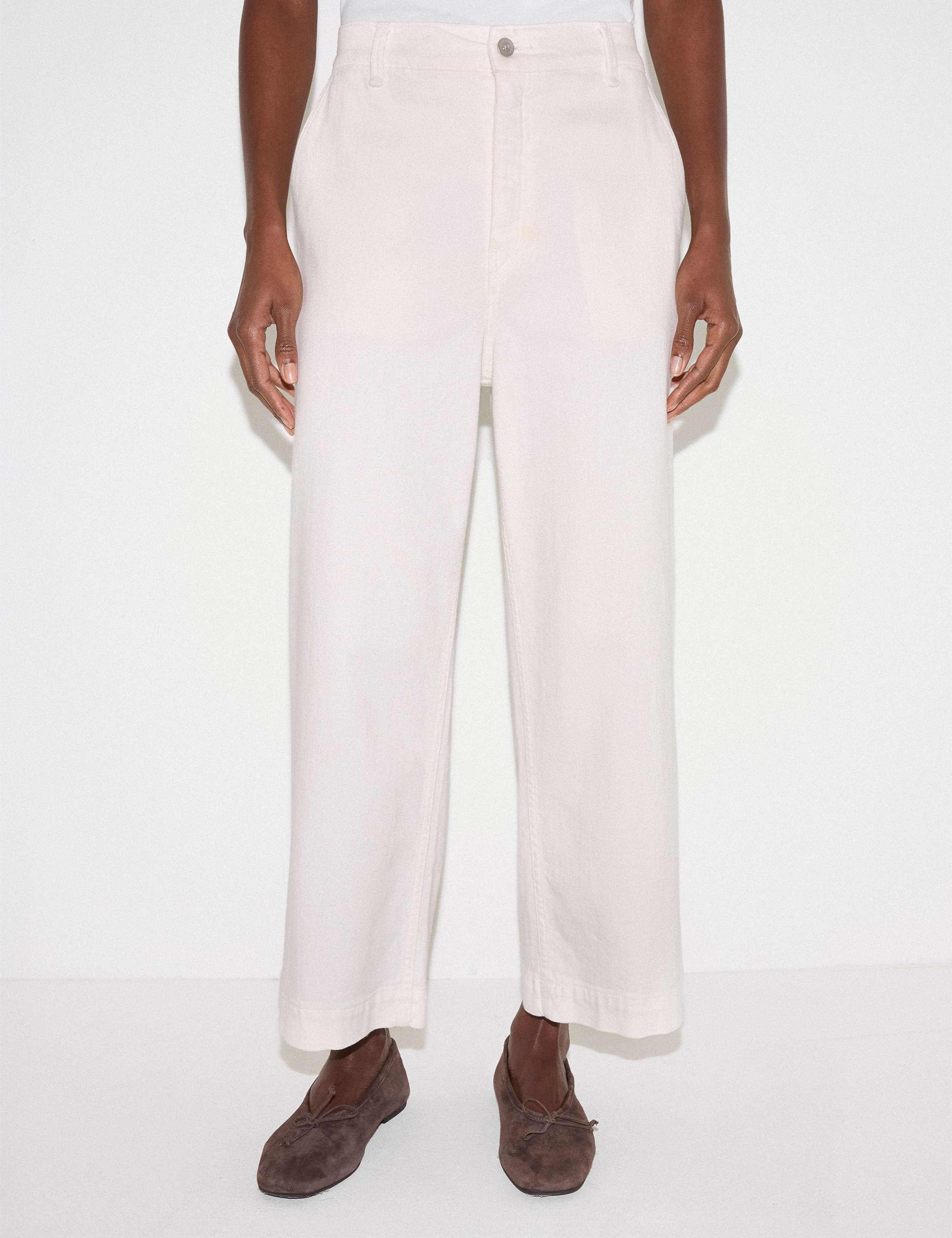 Mid Rise Wide Leg Ankle Grazer Jeans 3 of 7