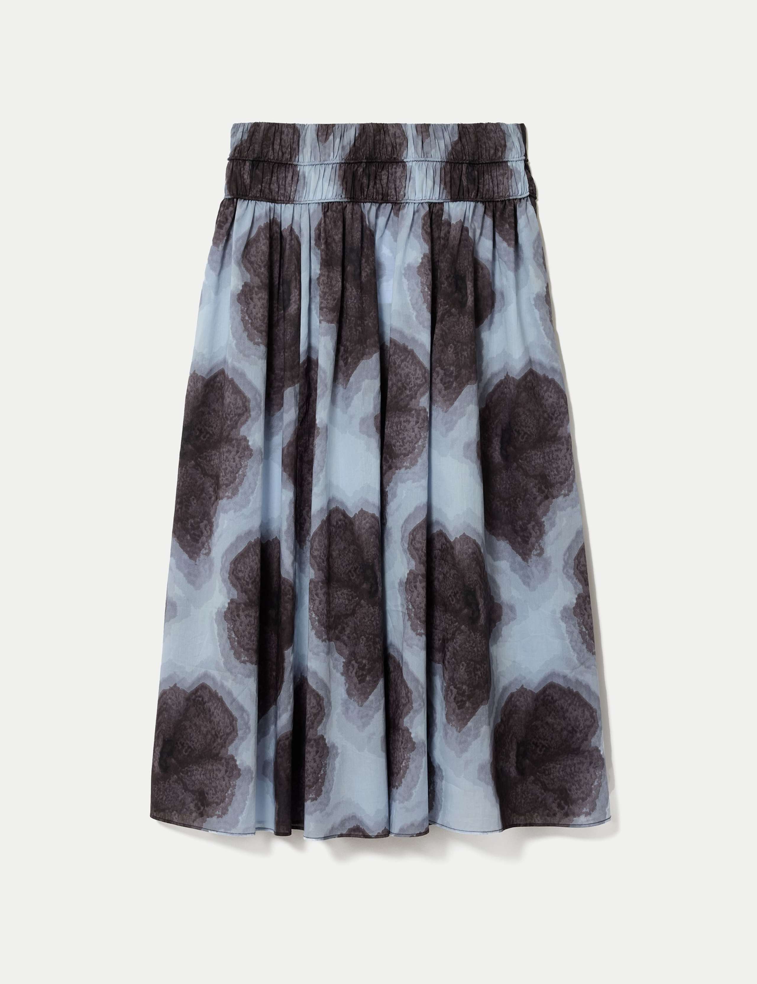 Pure Cotton Printed Midi Skirt 2 of 5