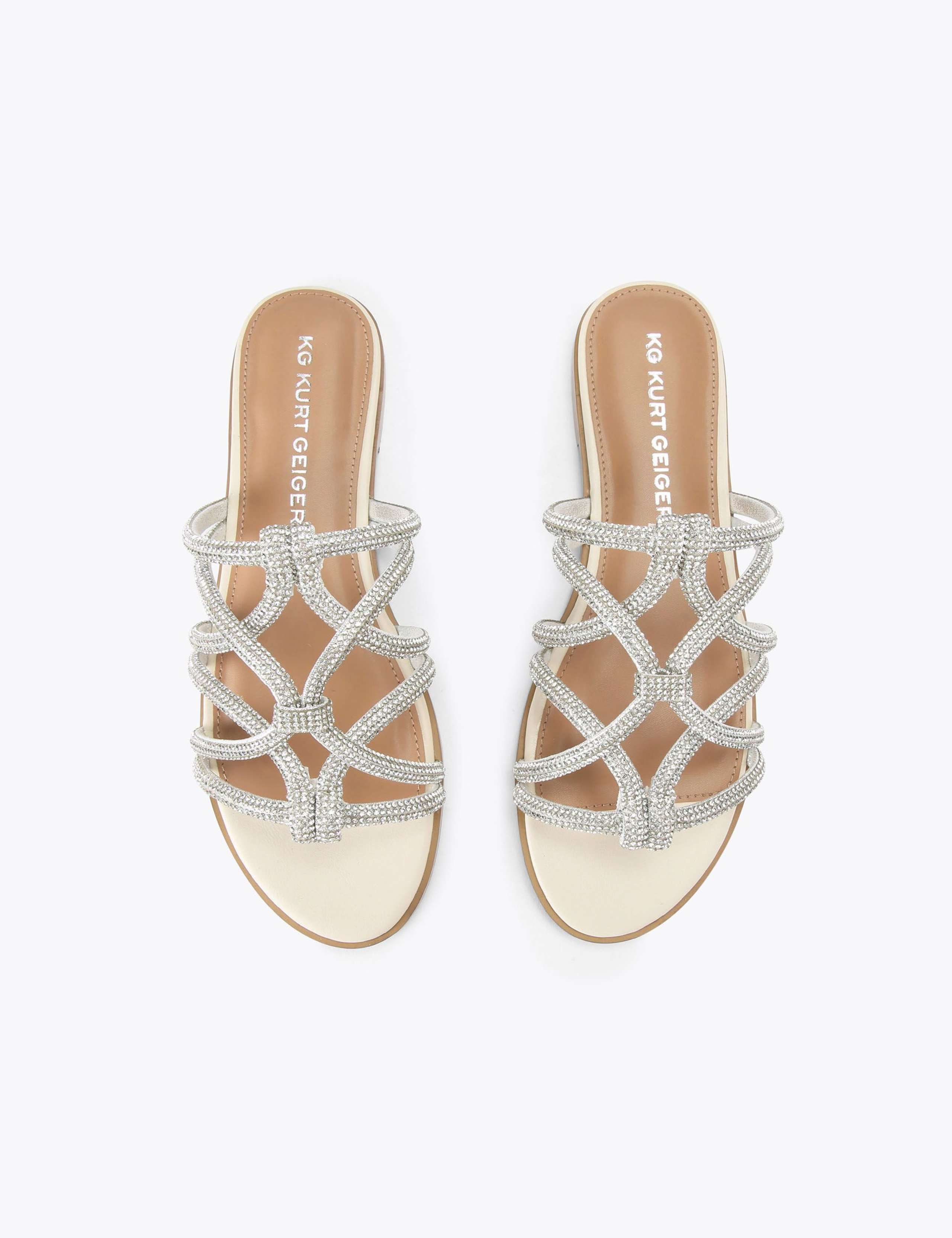 Perla Embellished Strappy Flat Sandals 5 of 5