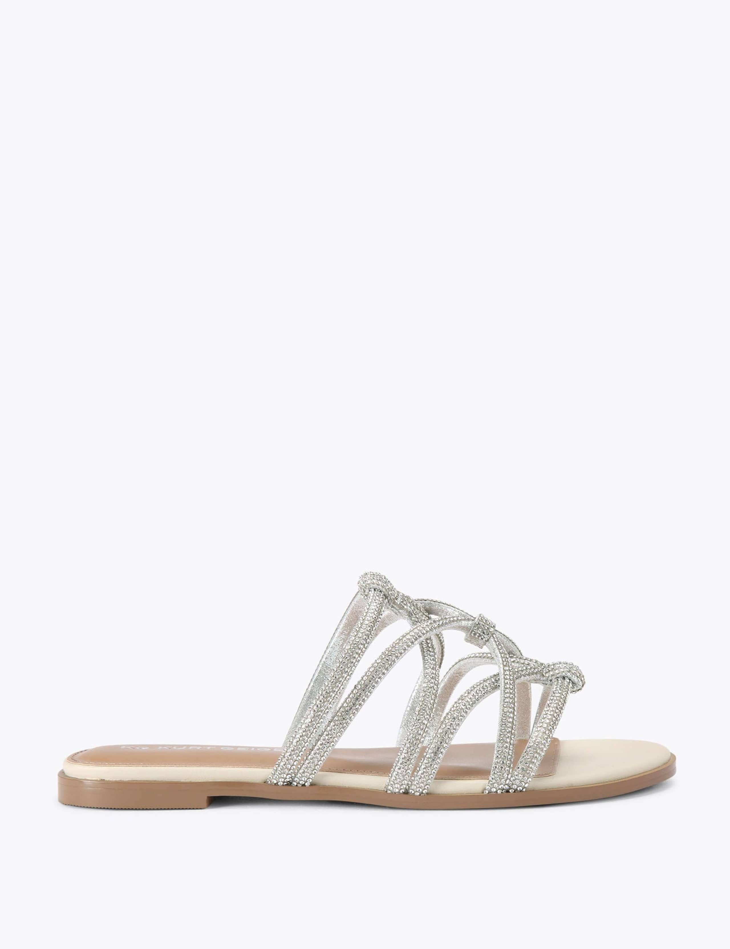 Perla Embellished Strappy Flat Sandals 2 of 5