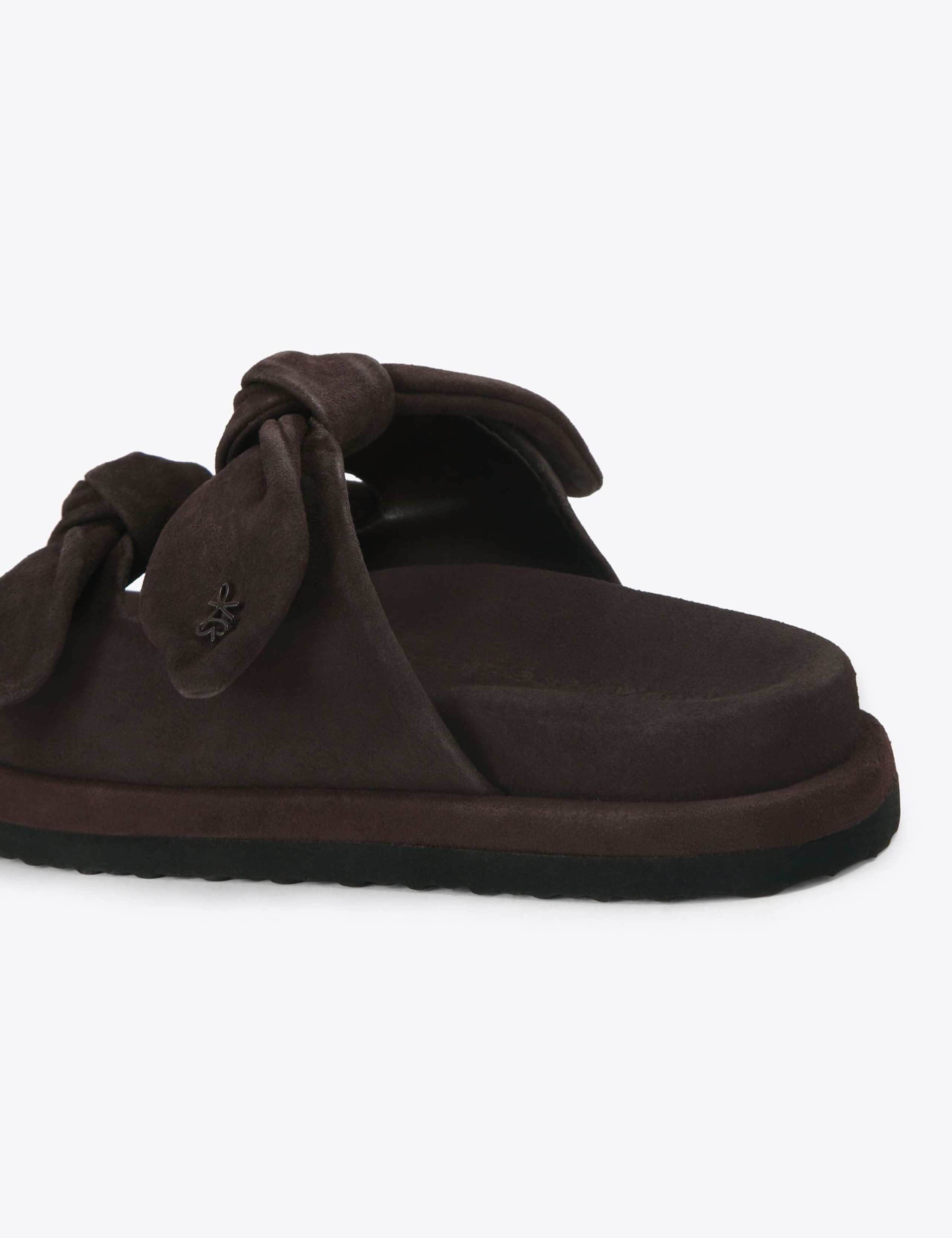 Suede Bow Detail Sandals 2 of 4