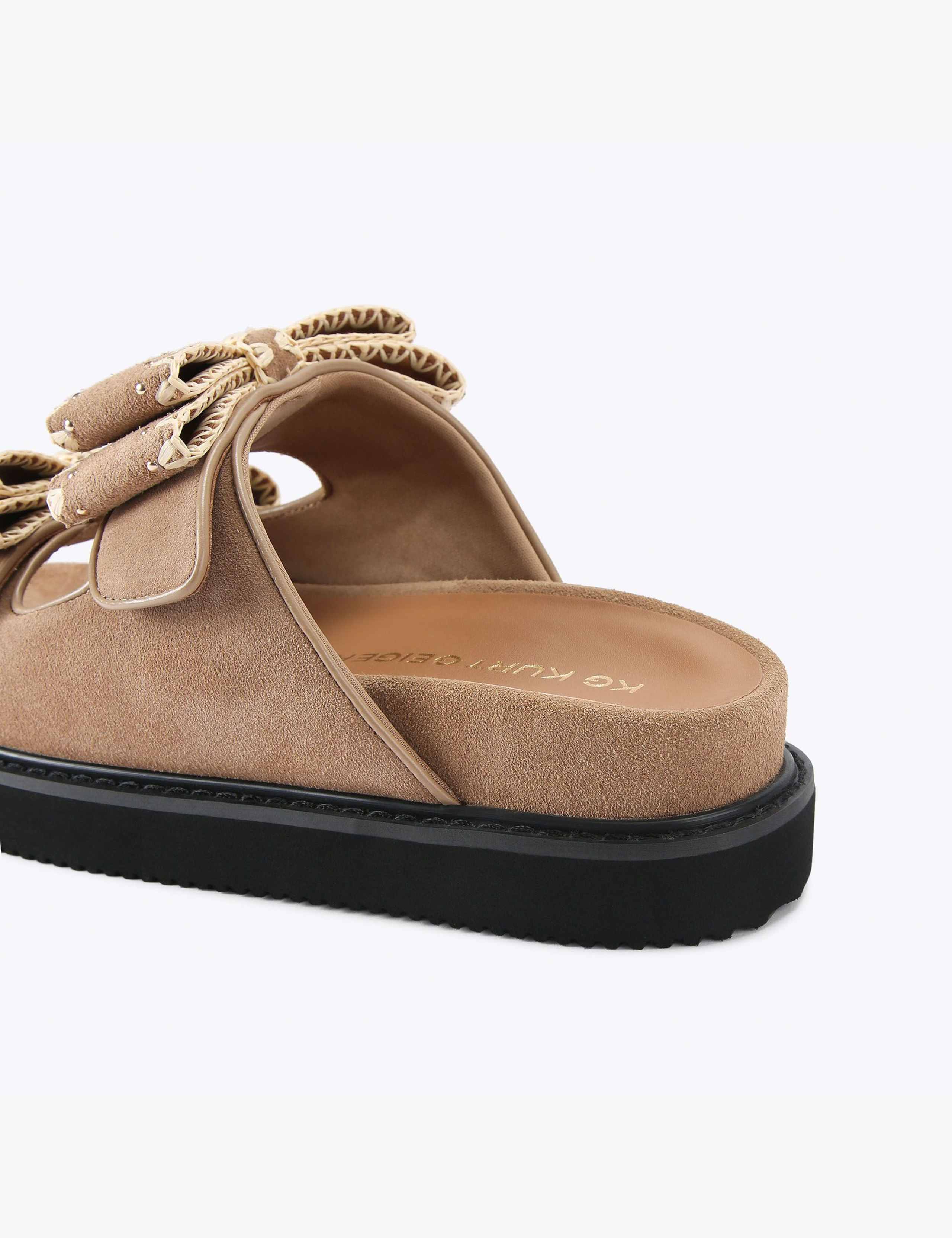 Suede Flat Sliders 3 of 5
