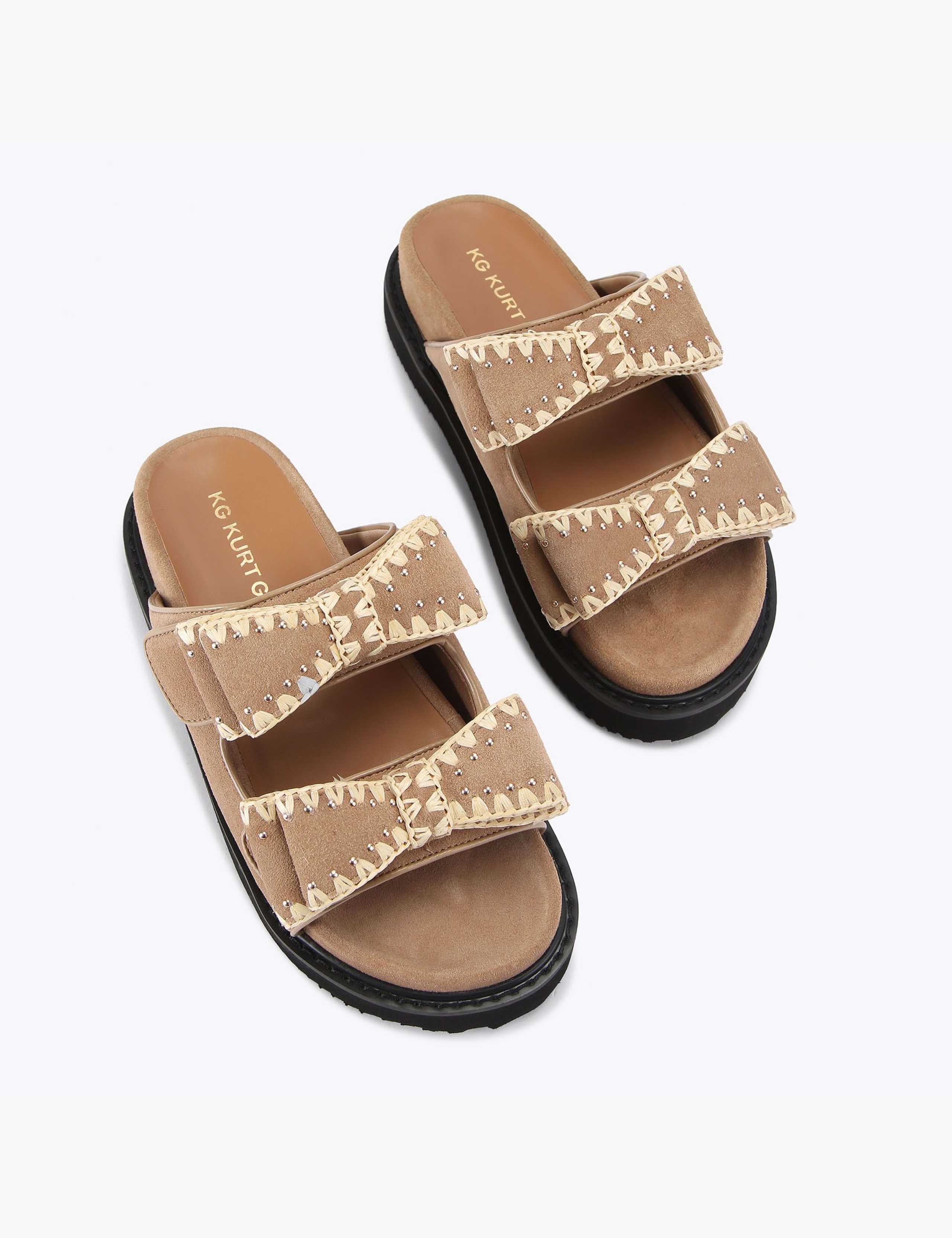 Suede Flat Sliders 5 of 5