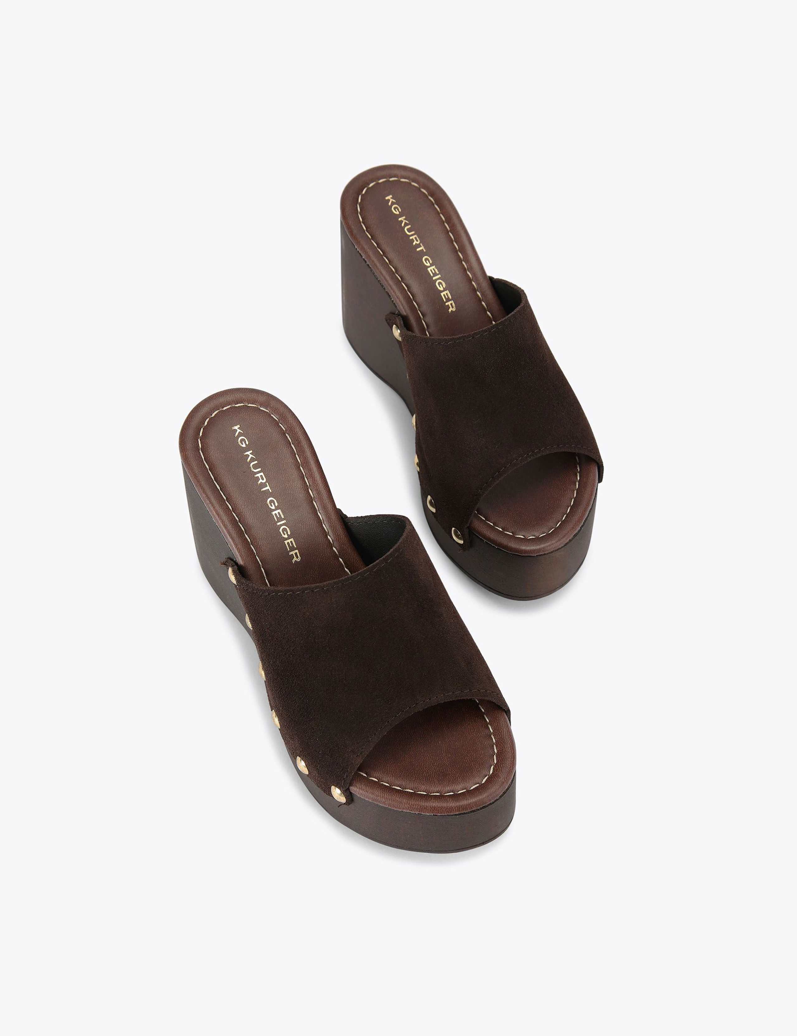 Suede Wedge Platform Sandals 5 of 5