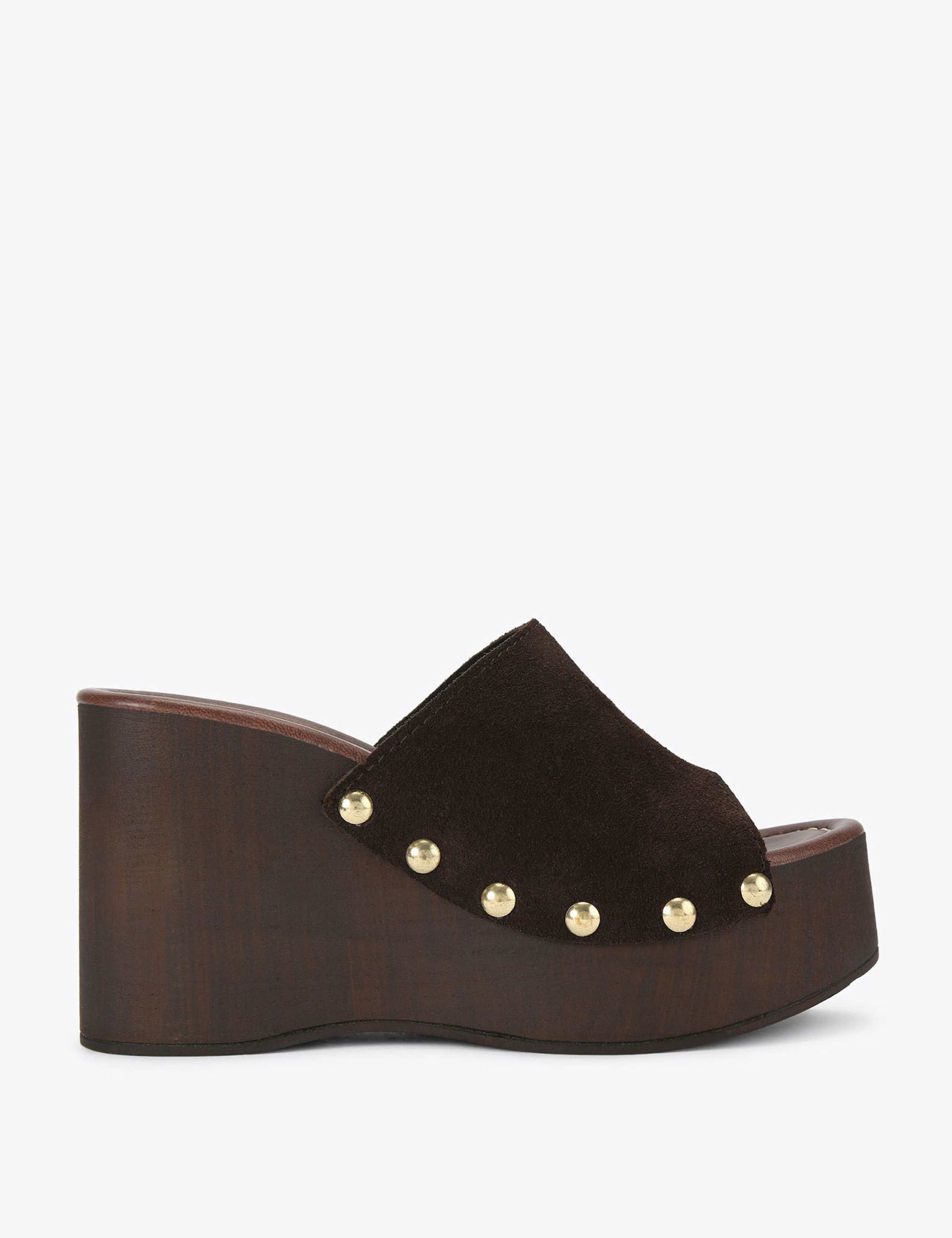 Suede Wedge Platform Sandals 2 of 5