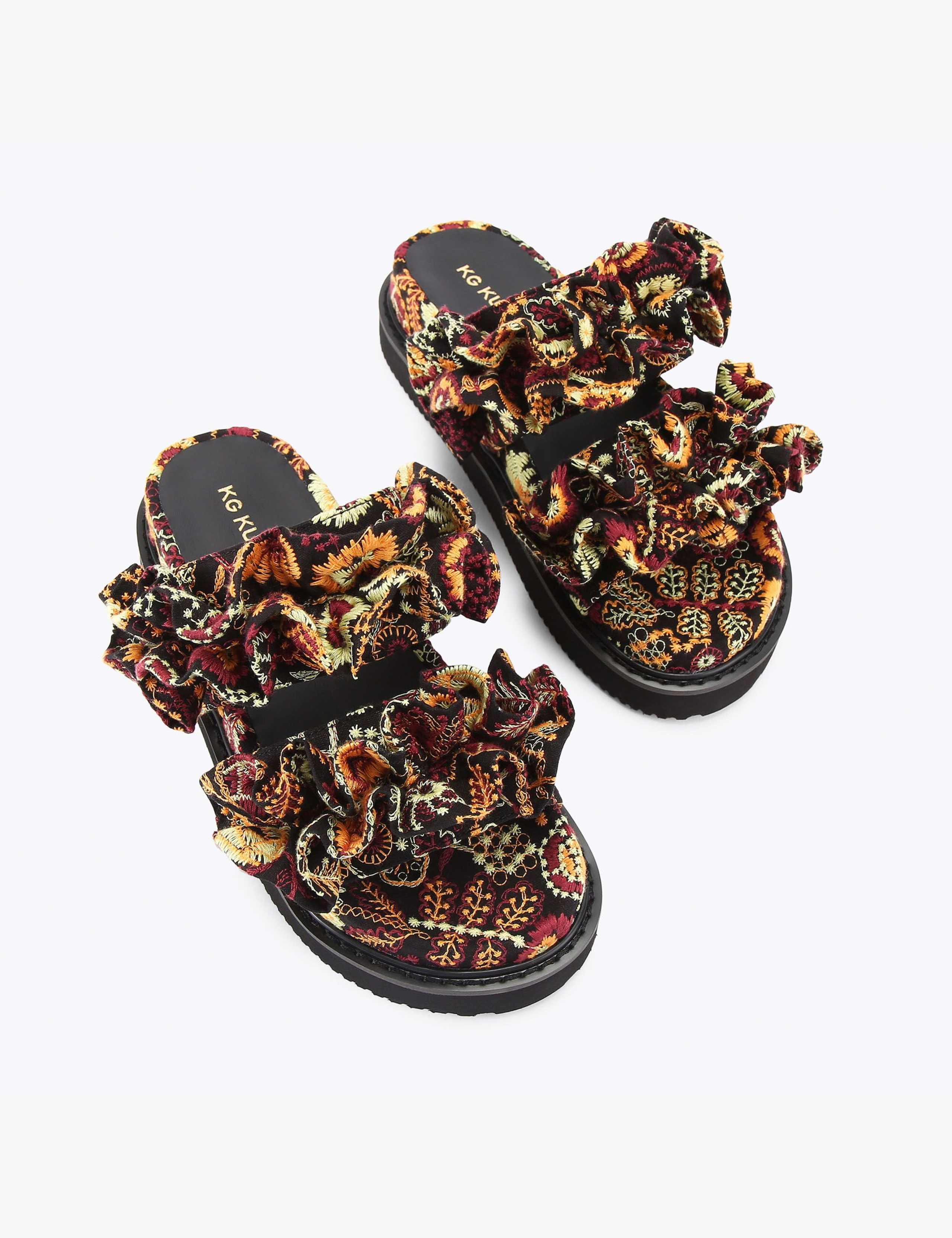 Floral Flat Sliders 4 of 5