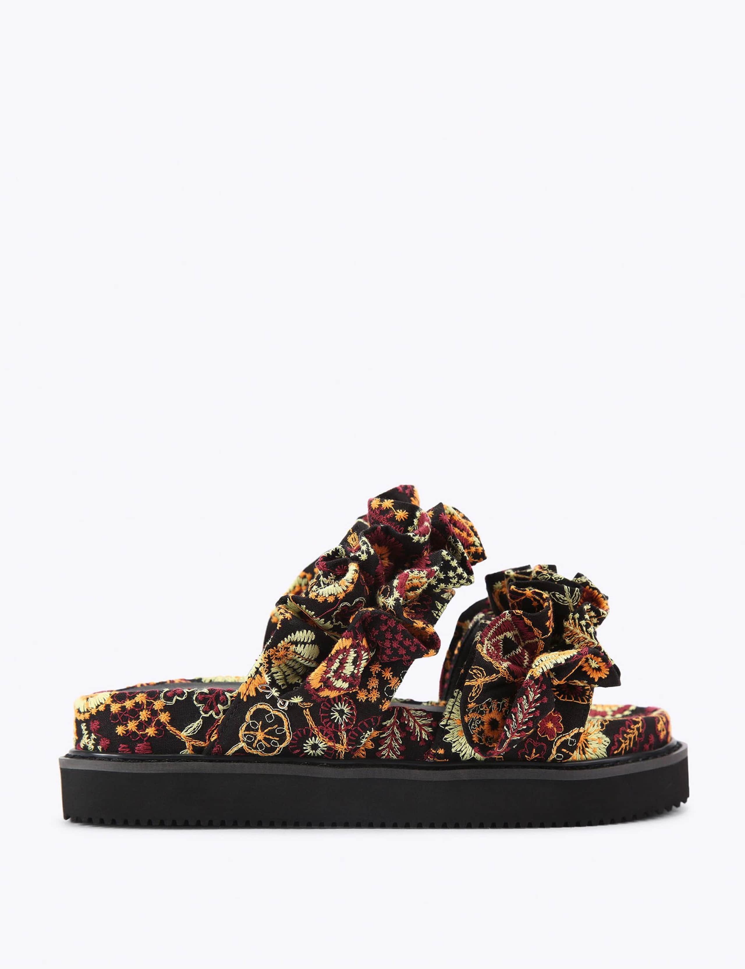 Floral Flat Sliders 2 of 5