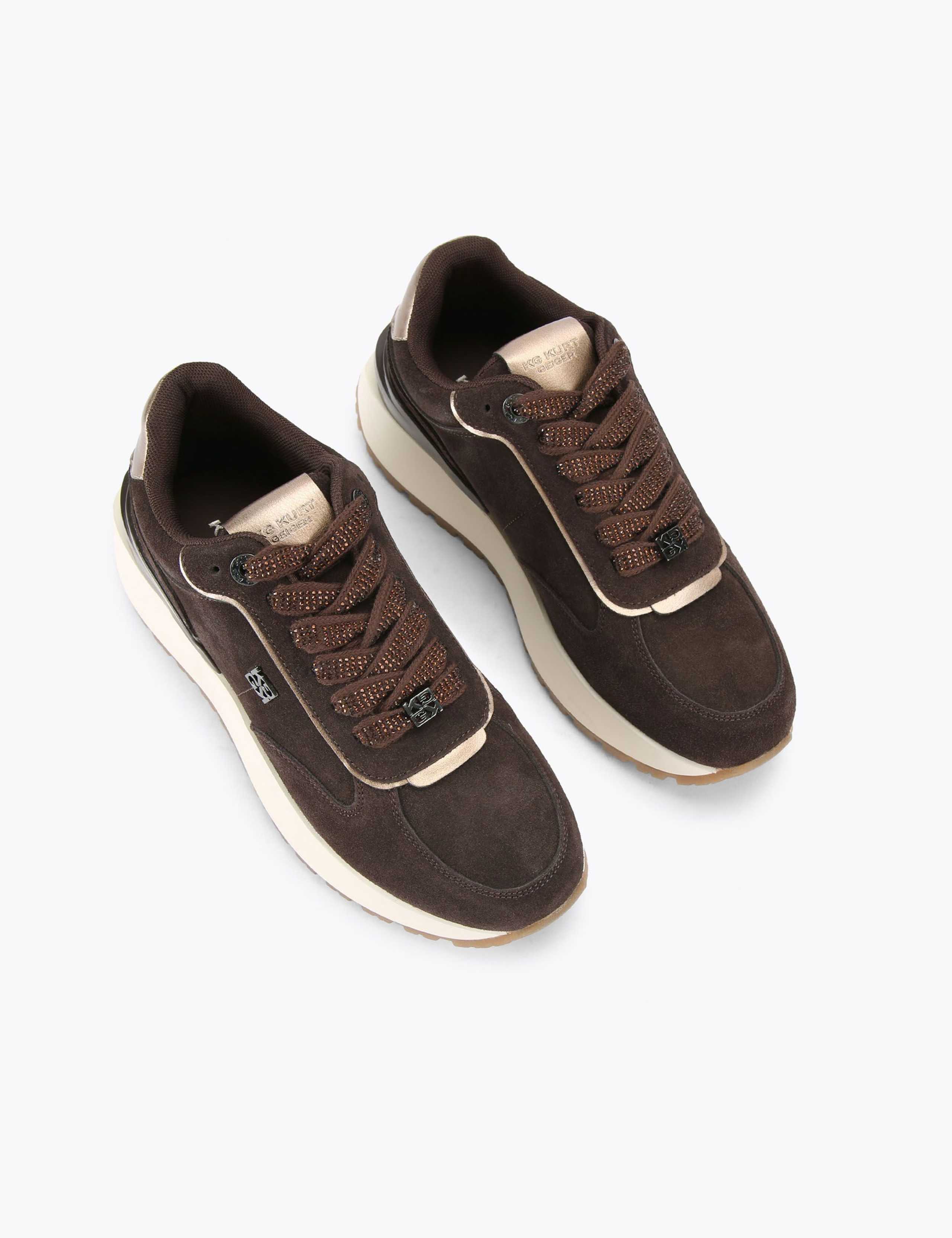 Suede Platform Trainers 3 of 5