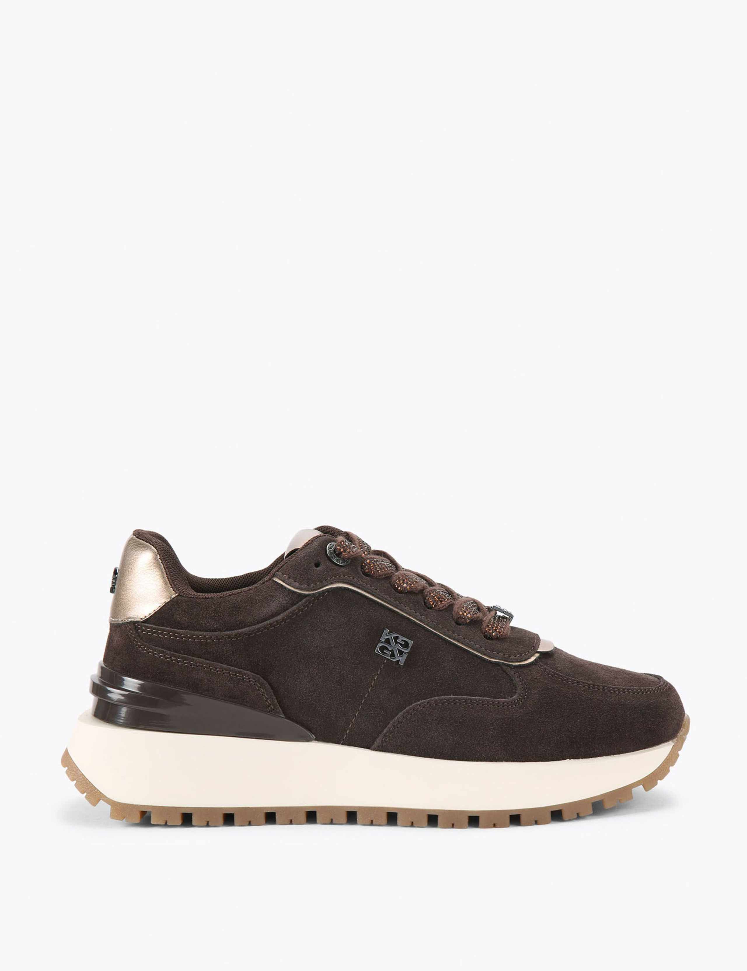 Suede Platform Trainers 2 of 5