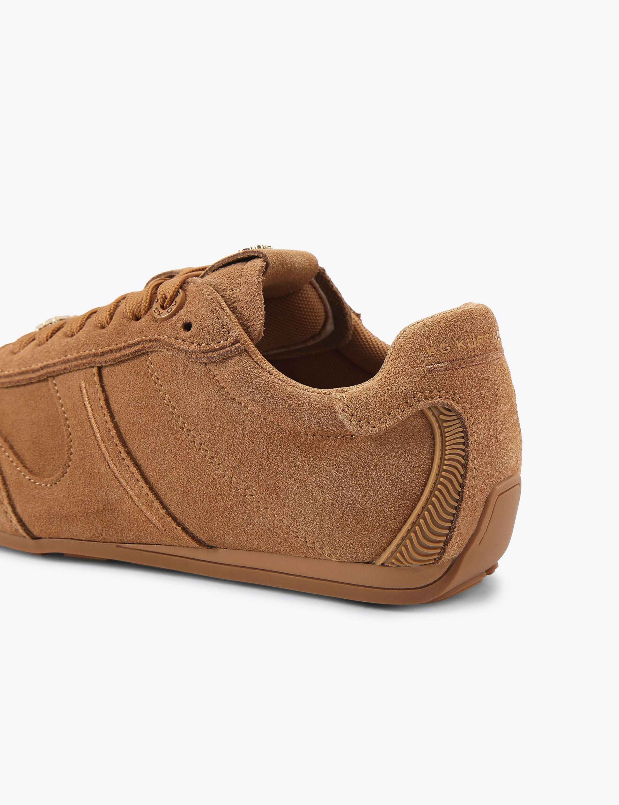 Suede Lace Up Trainers 3 of 4