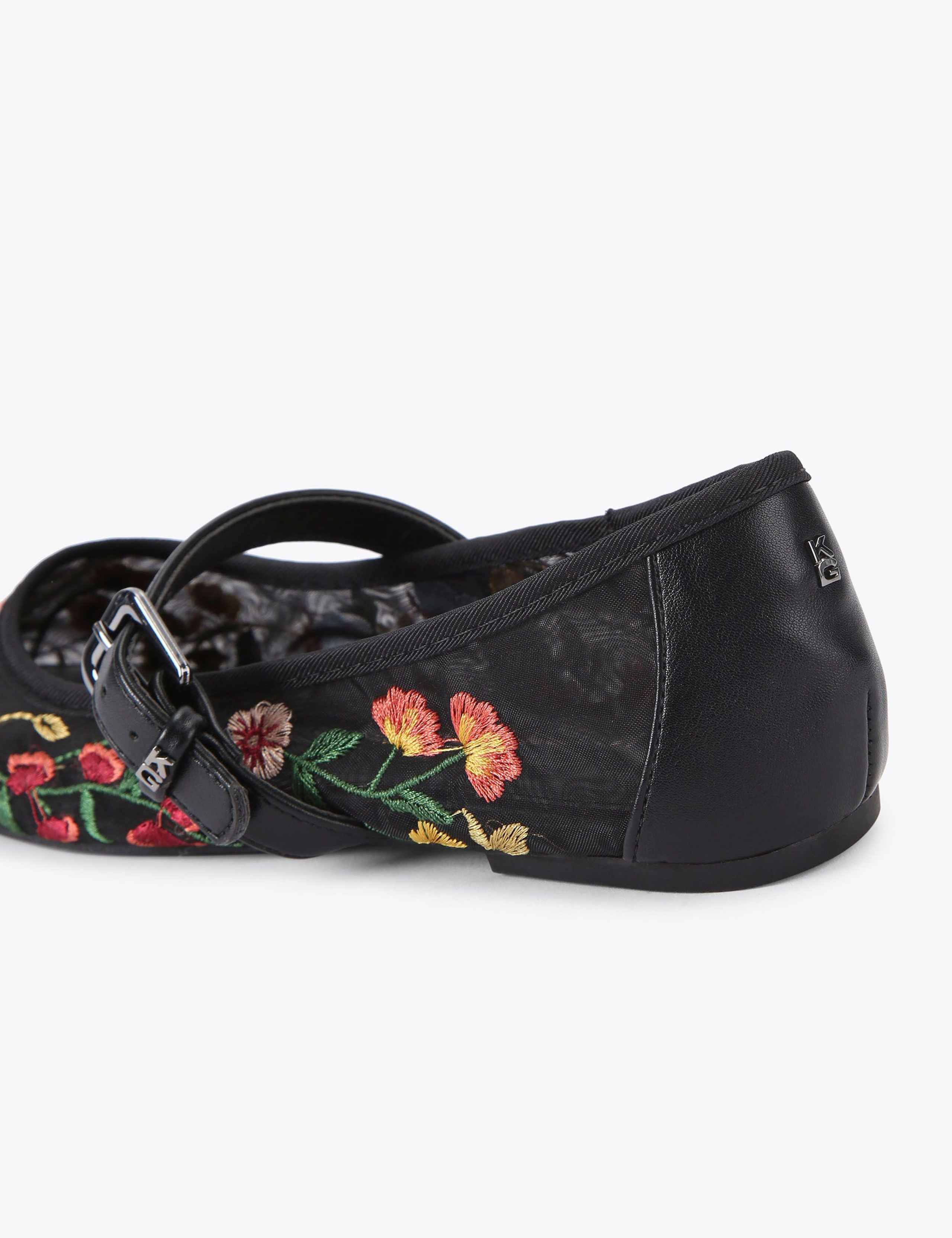 Floral Flat Mesh Ballet Flats 5 of 5