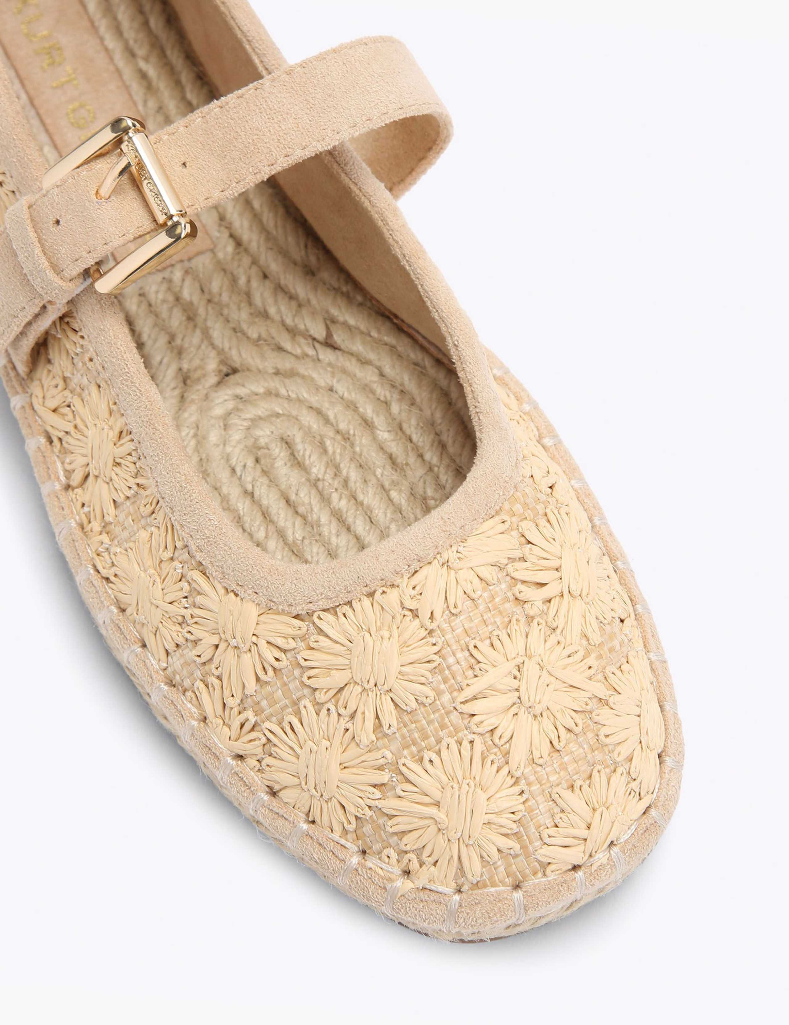 Floral Woven Flat Mary Jane Ballet Pumps 4 of 5
