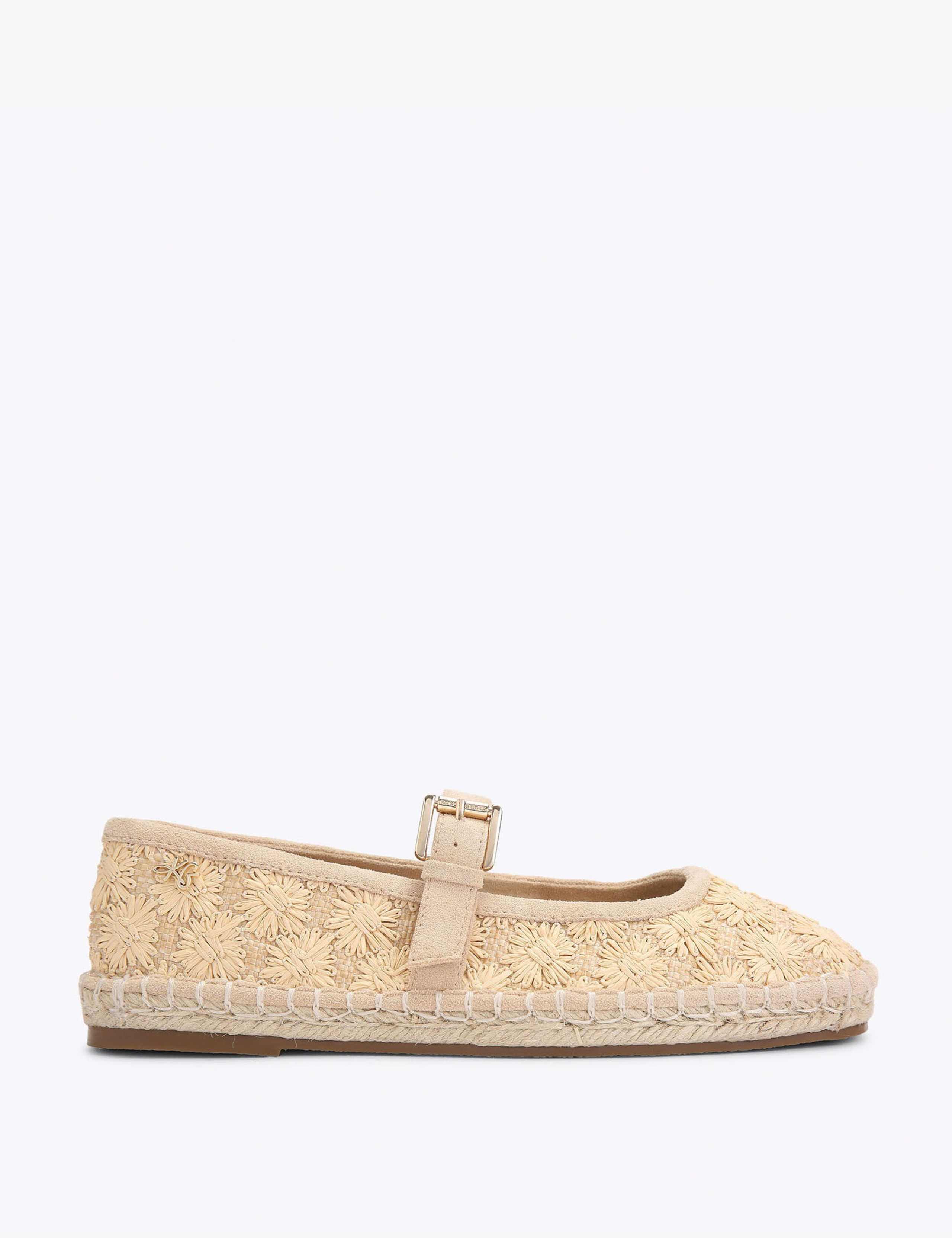 Floral Woven Flat Mary Jane Ballet Pumps 2 of 5