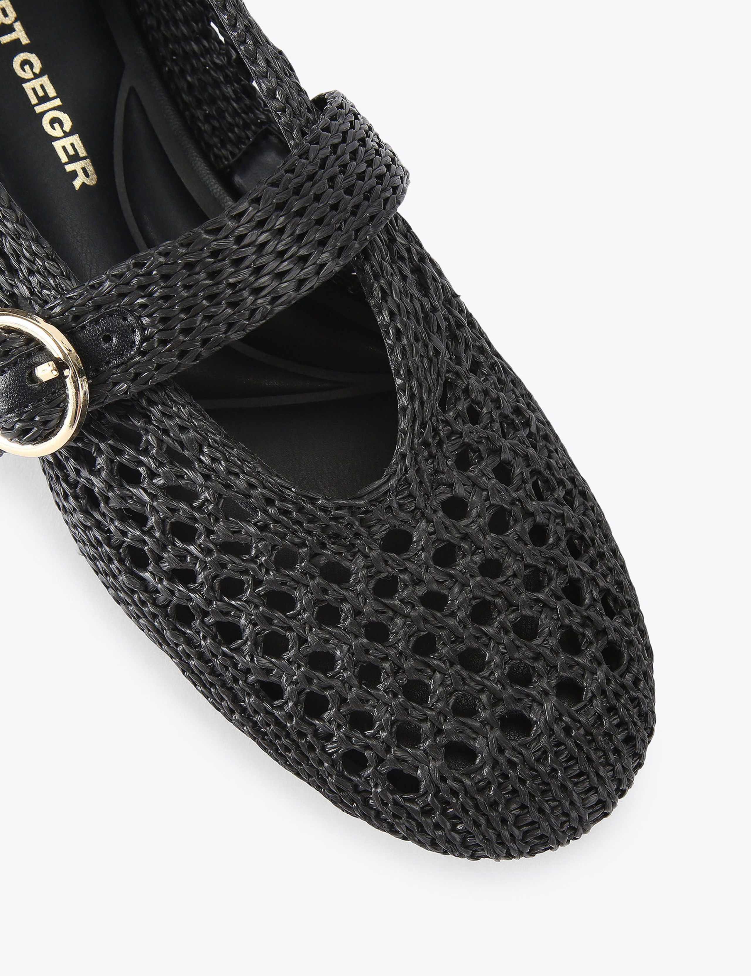 Woven Flat Ballet Pumps 4 of 5