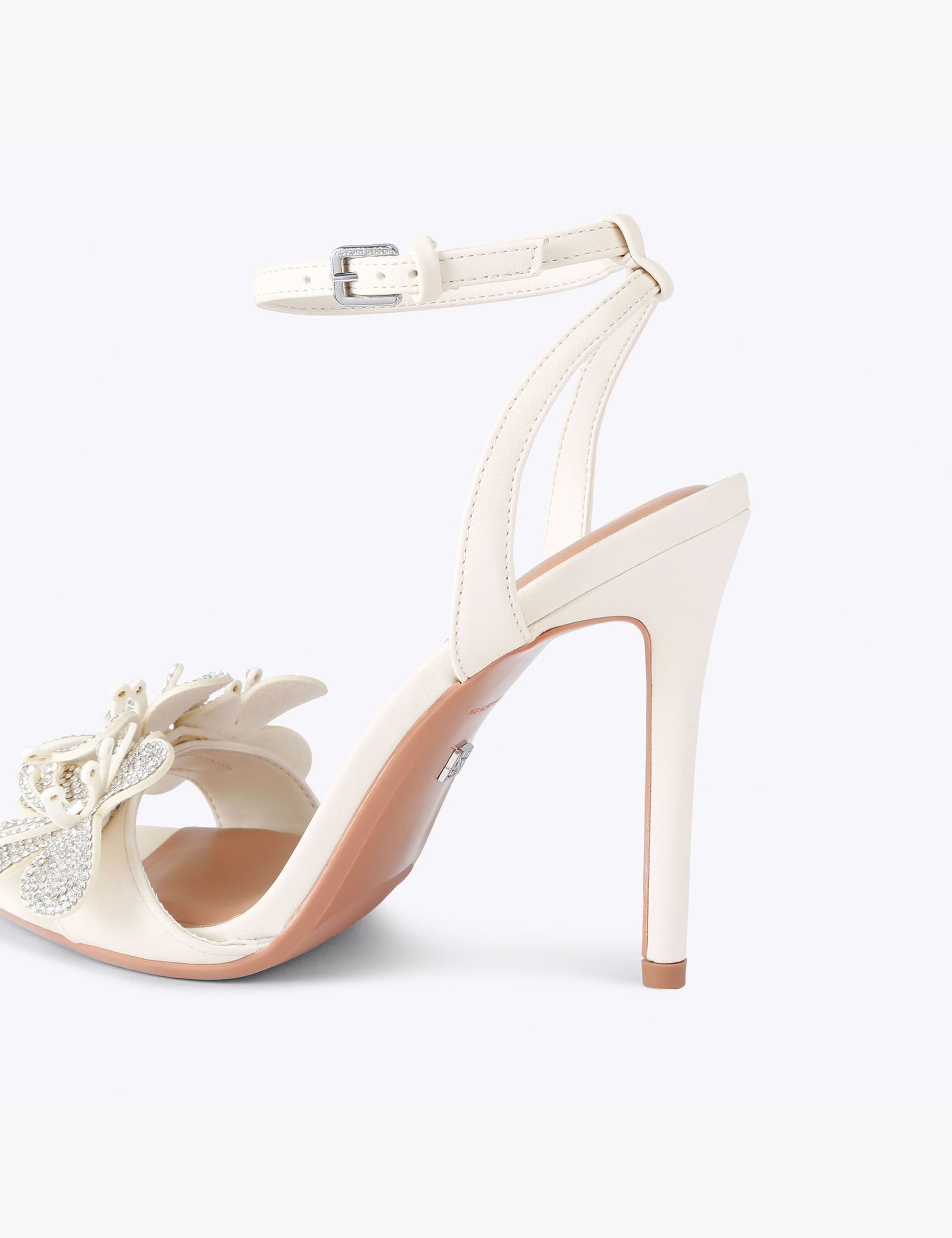 Floral Embellished Stiletto Heel Sandals 5 of 5