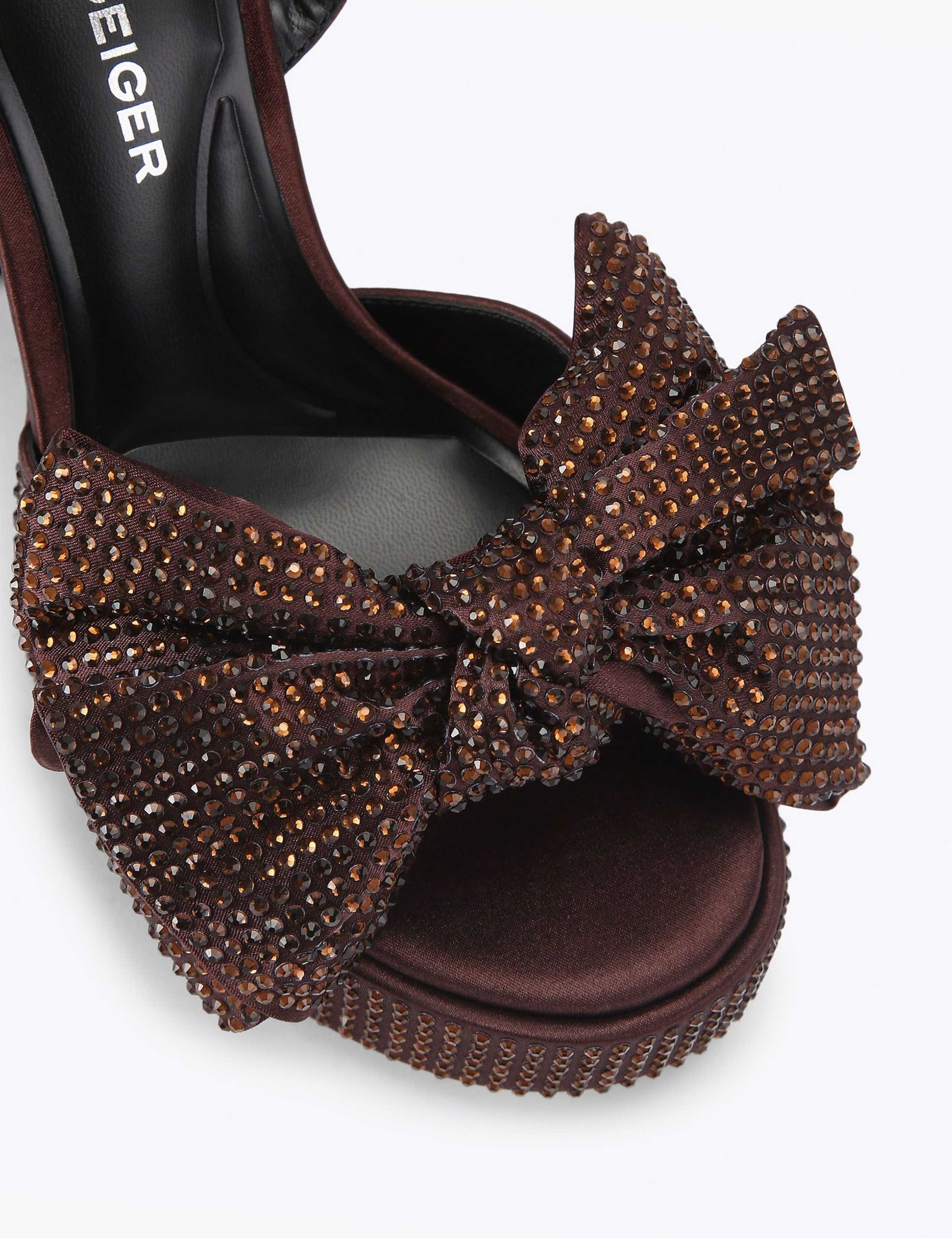 Embellished Block Heel Sandals 4 of 5