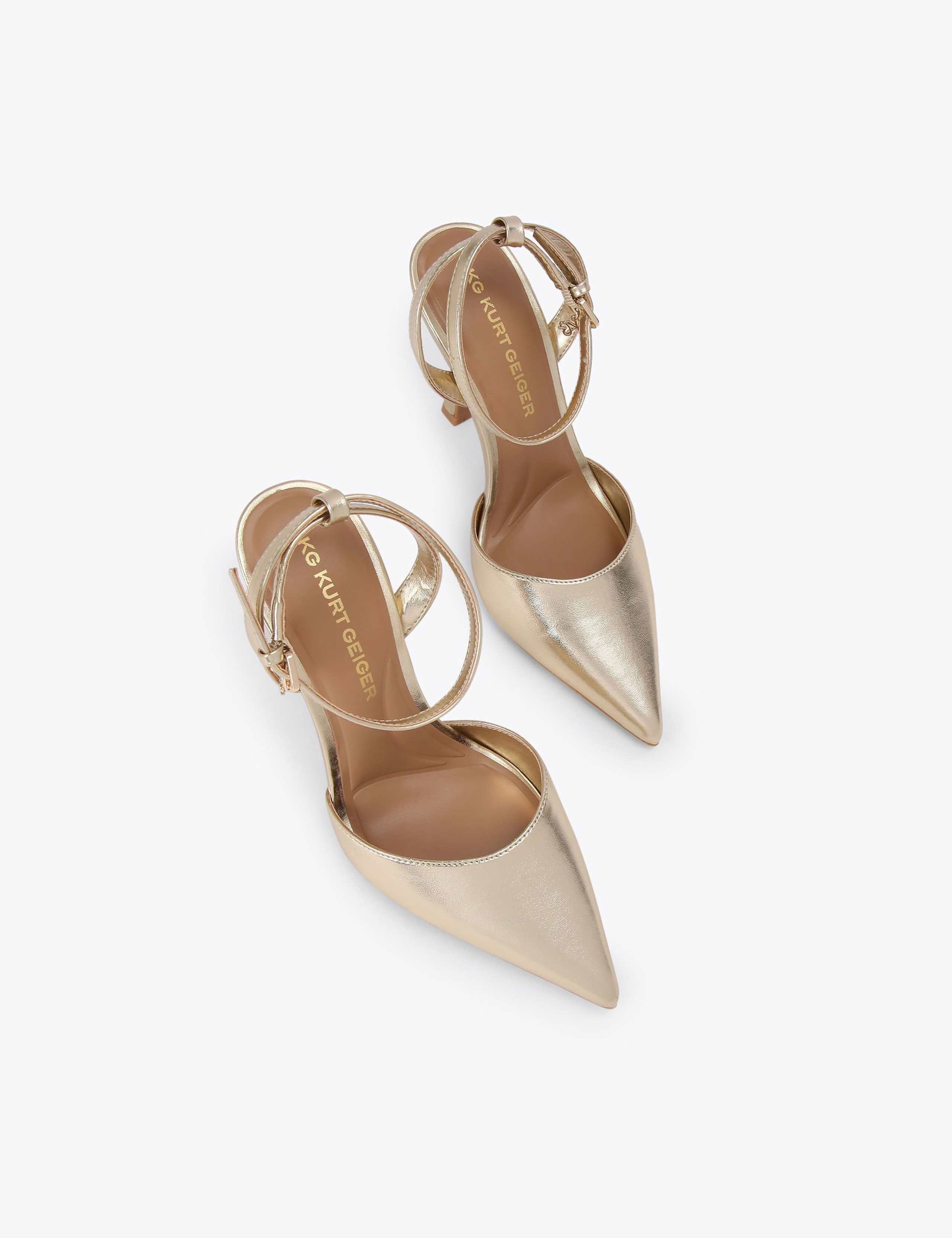 Ankle Strap Pointed Stiletto Heels 2 of 4