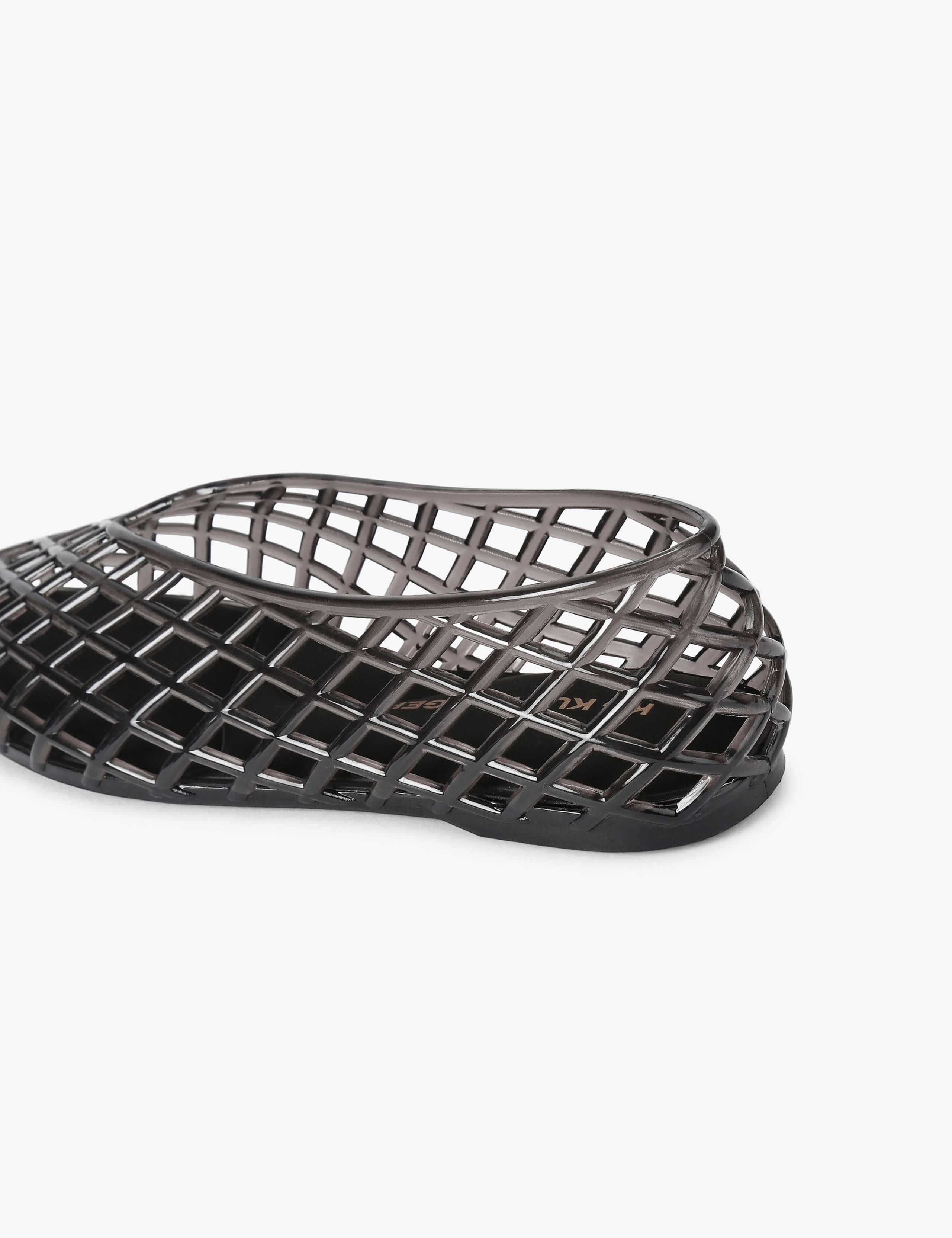 Flat Square Toe Jelly Ballet Pumps 3 of 4