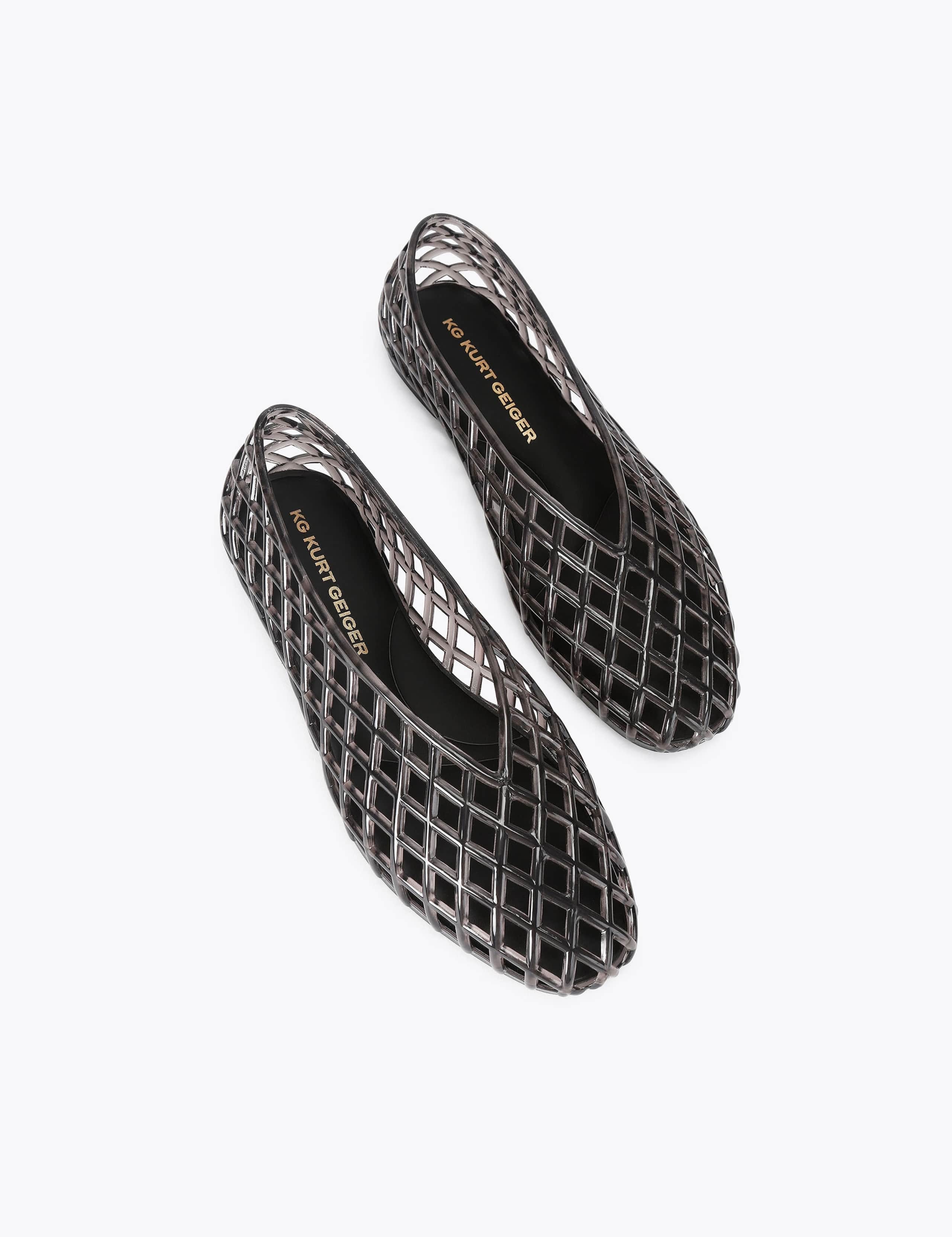 Flat Square Toe Jelly Ballet Pumps 4 of 4