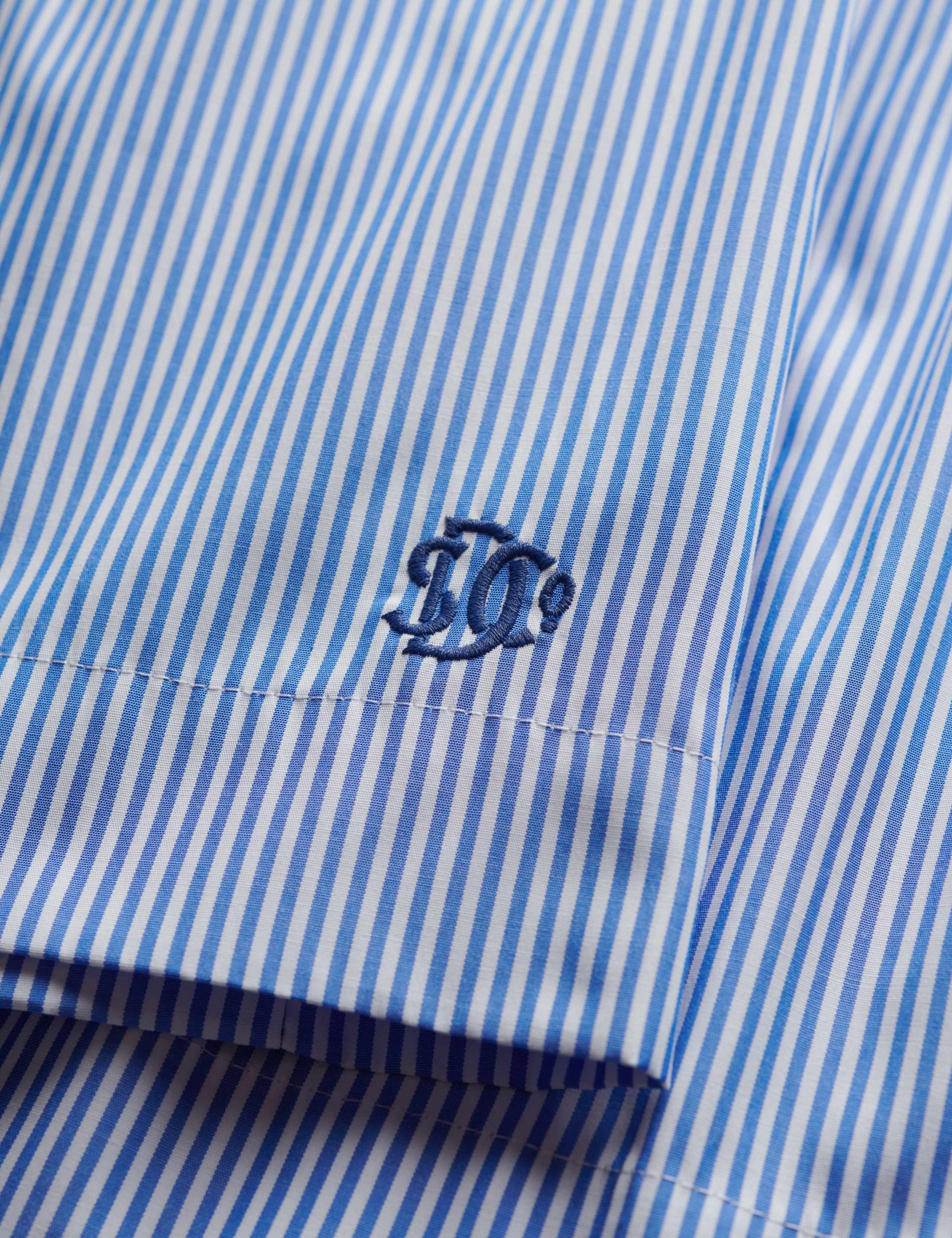 Striped Sweetheart Neckline Strappy Mini Cami Dress 7 of 7