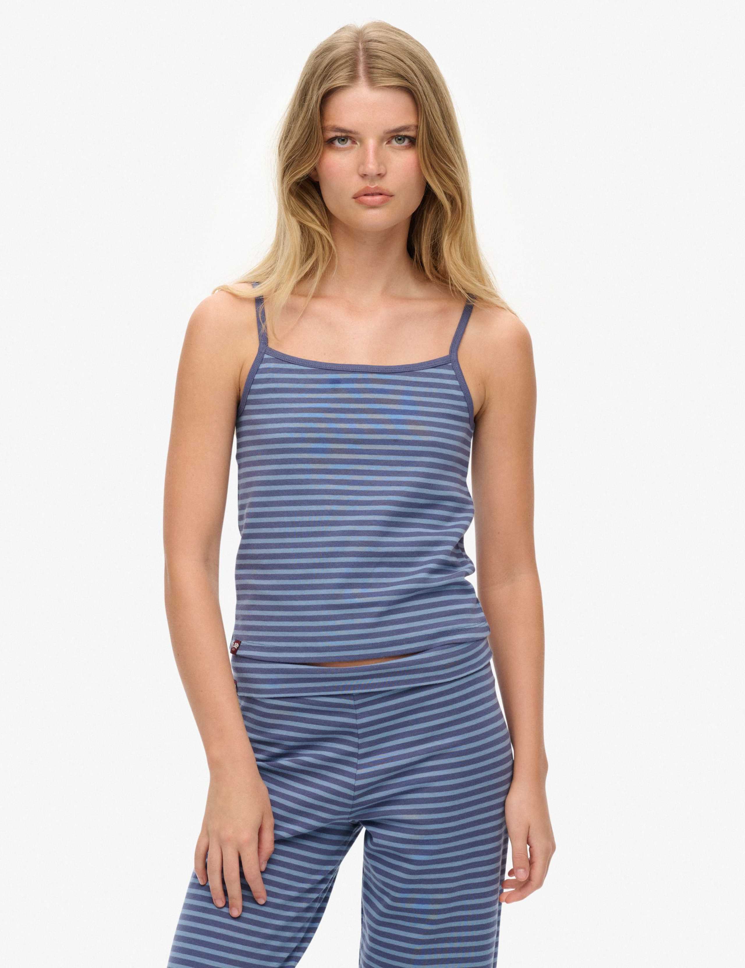 Cotton Rich Striped Cami Top 1 of 5