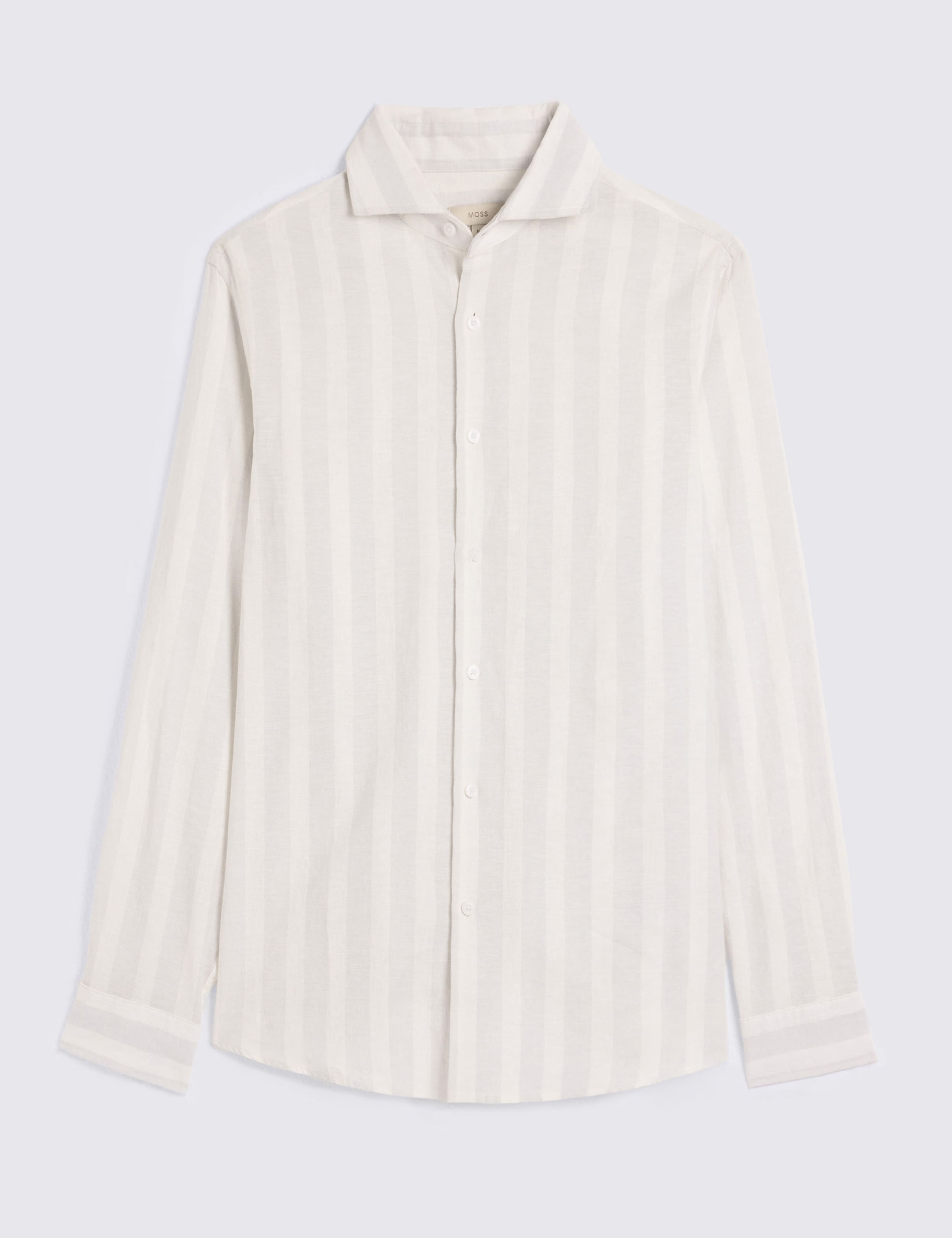 Cotton Linen Blend Striped Shirt 2 of 4