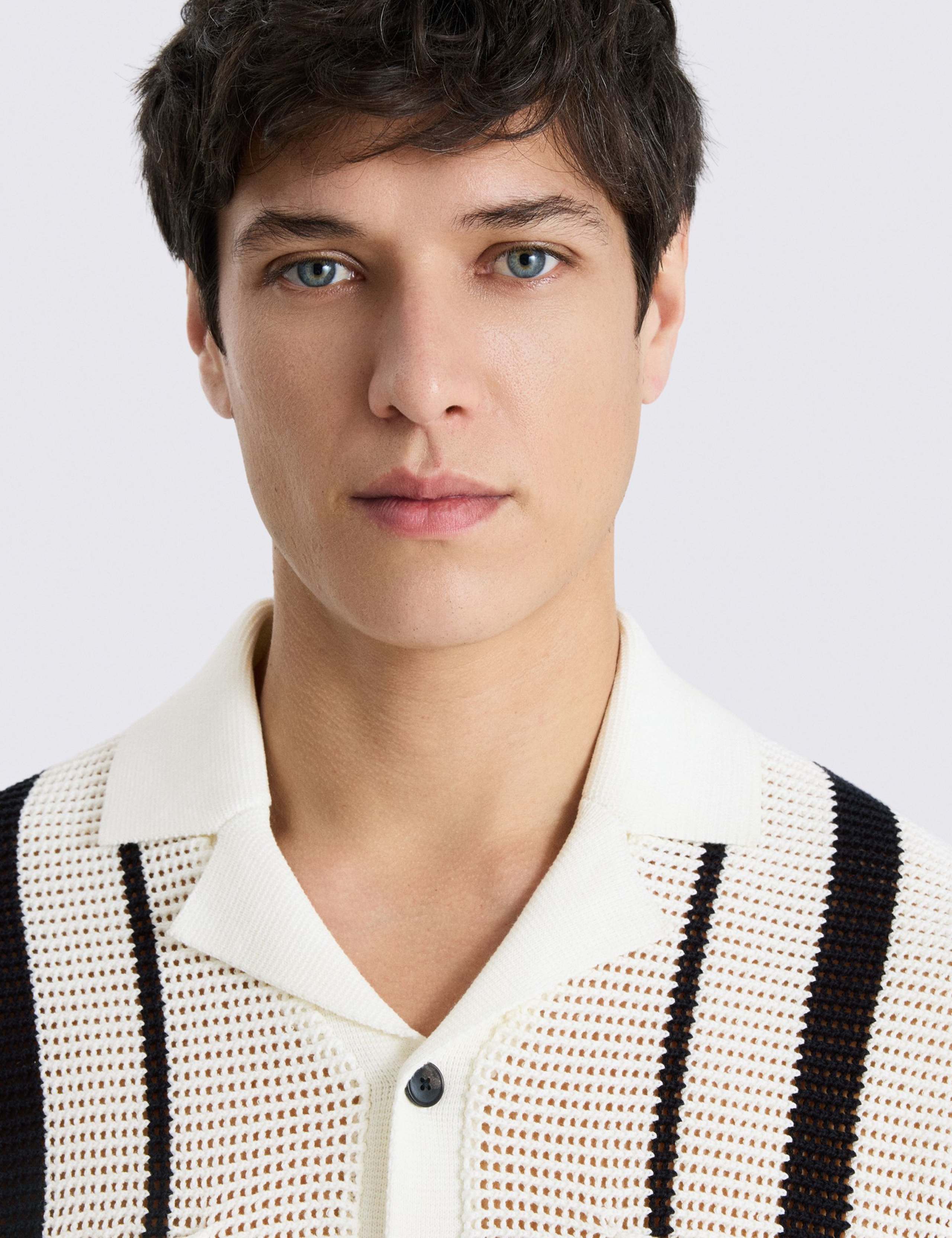 Pure Cotton Striped Knitted Shirt 4 of 4