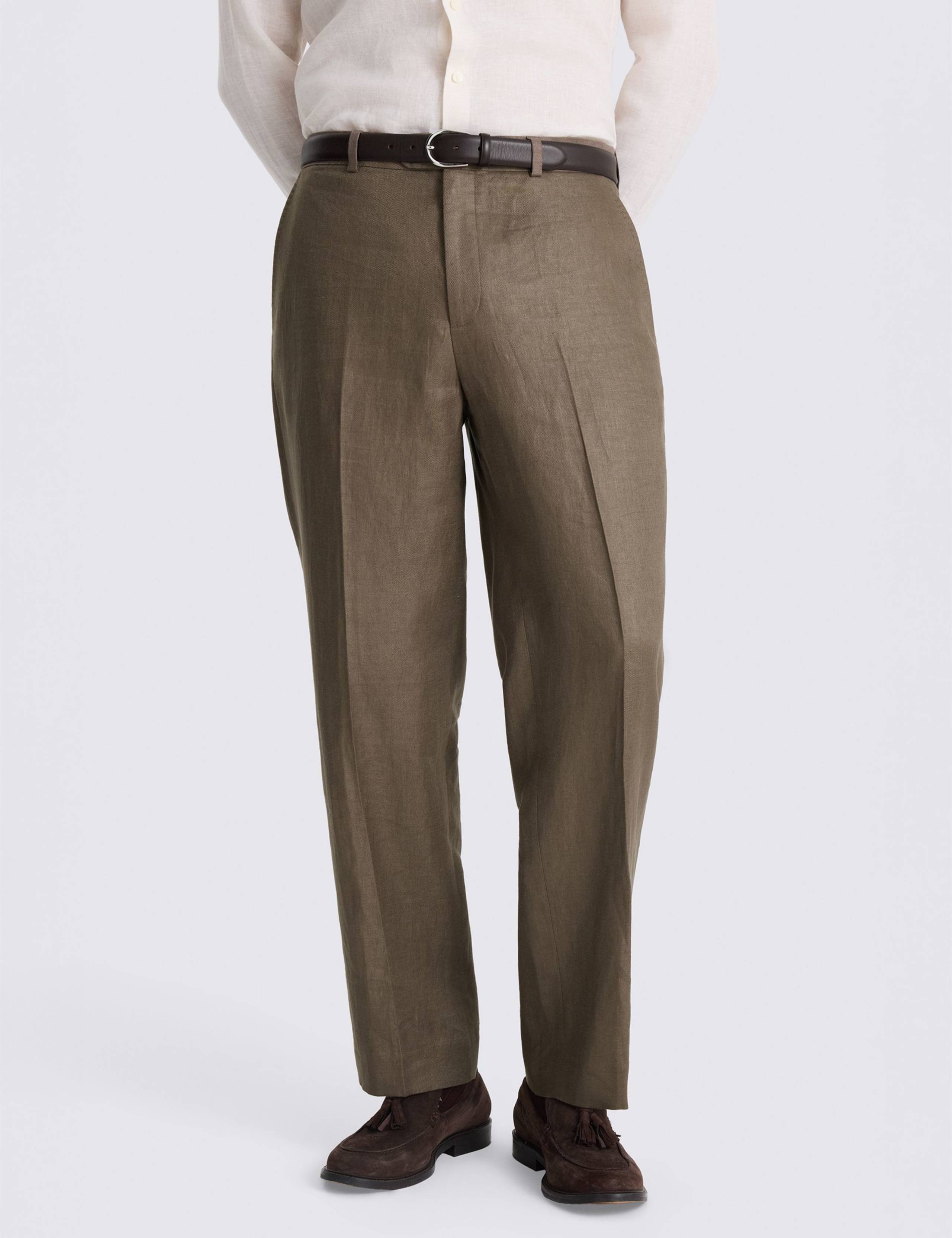 Relaxed Fit Pure Linen Suit Trousers 1 of 3