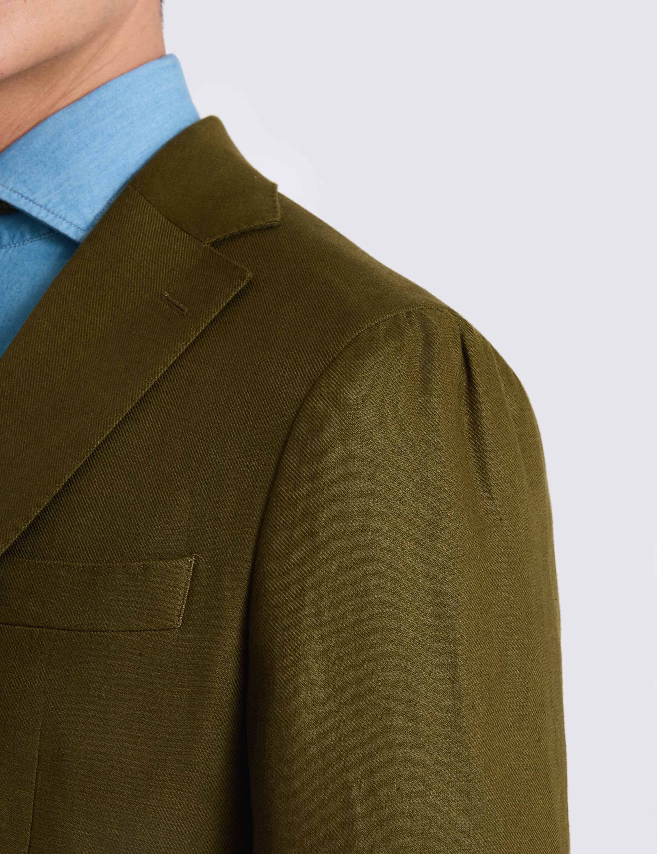 Tailored Fit Pure Linen Suit Jacket 5 of 5