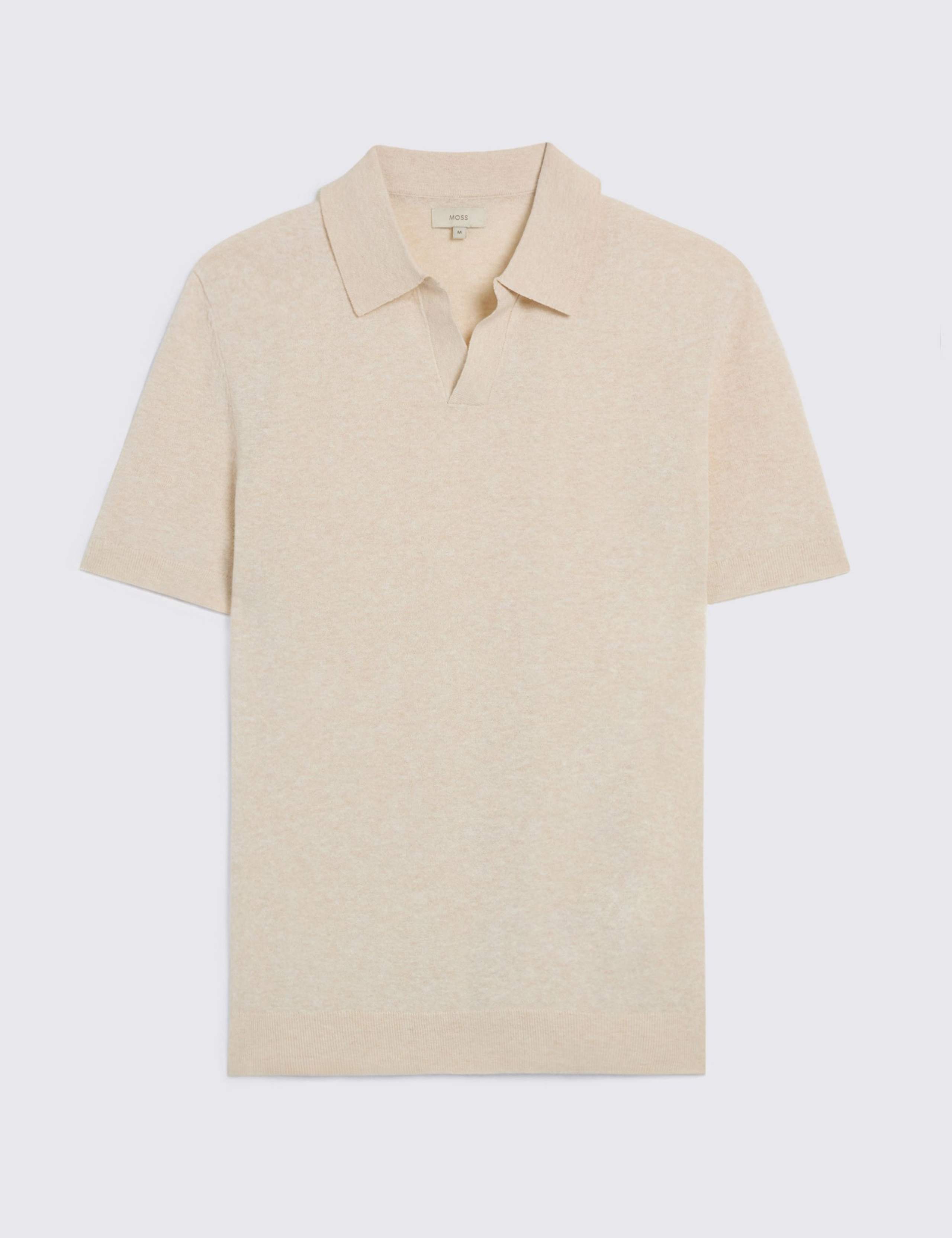 Cotton Linen Knitted Polo Shirt 2 of 4