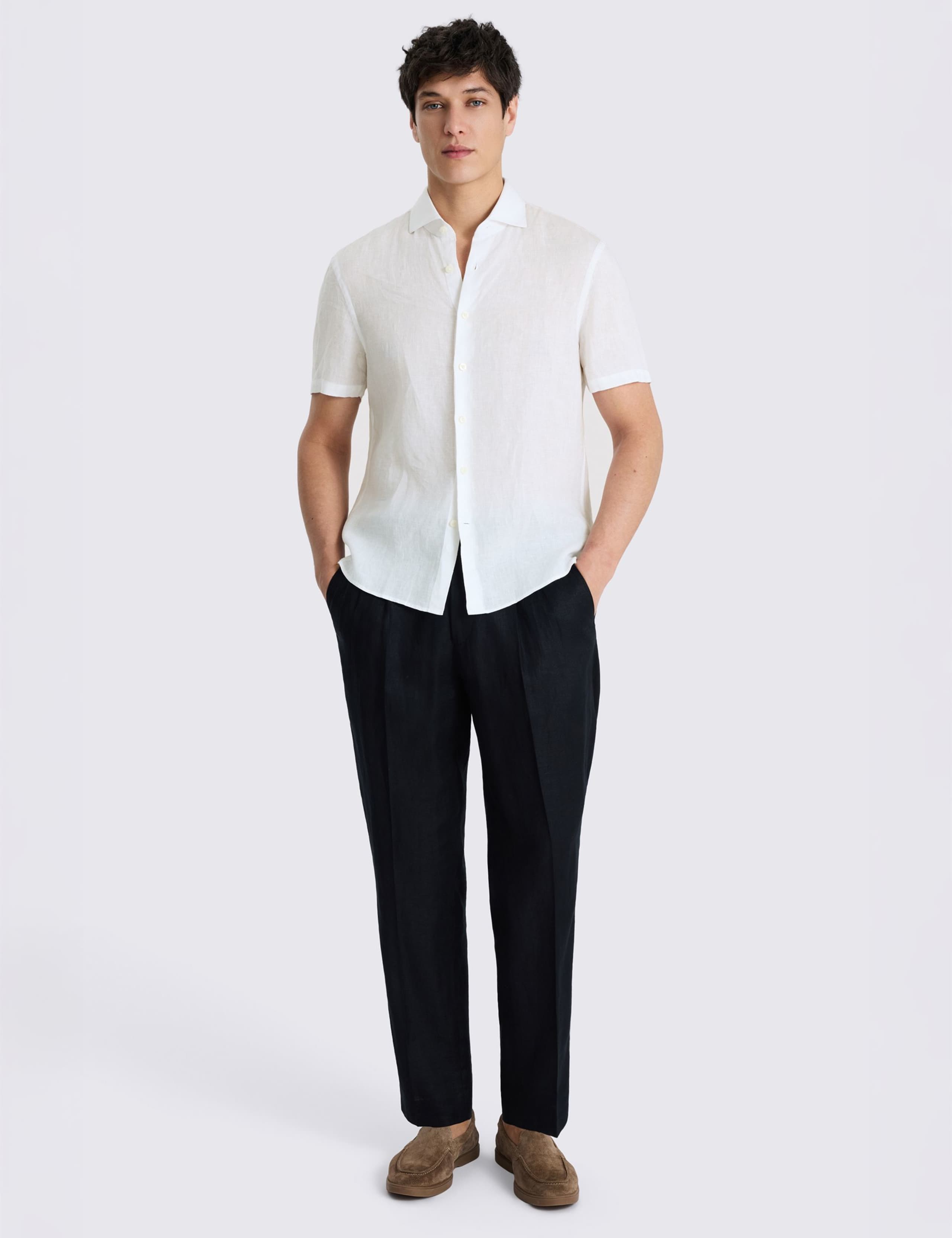 Pure Linen Short Sleeve Shirt 3 of 4