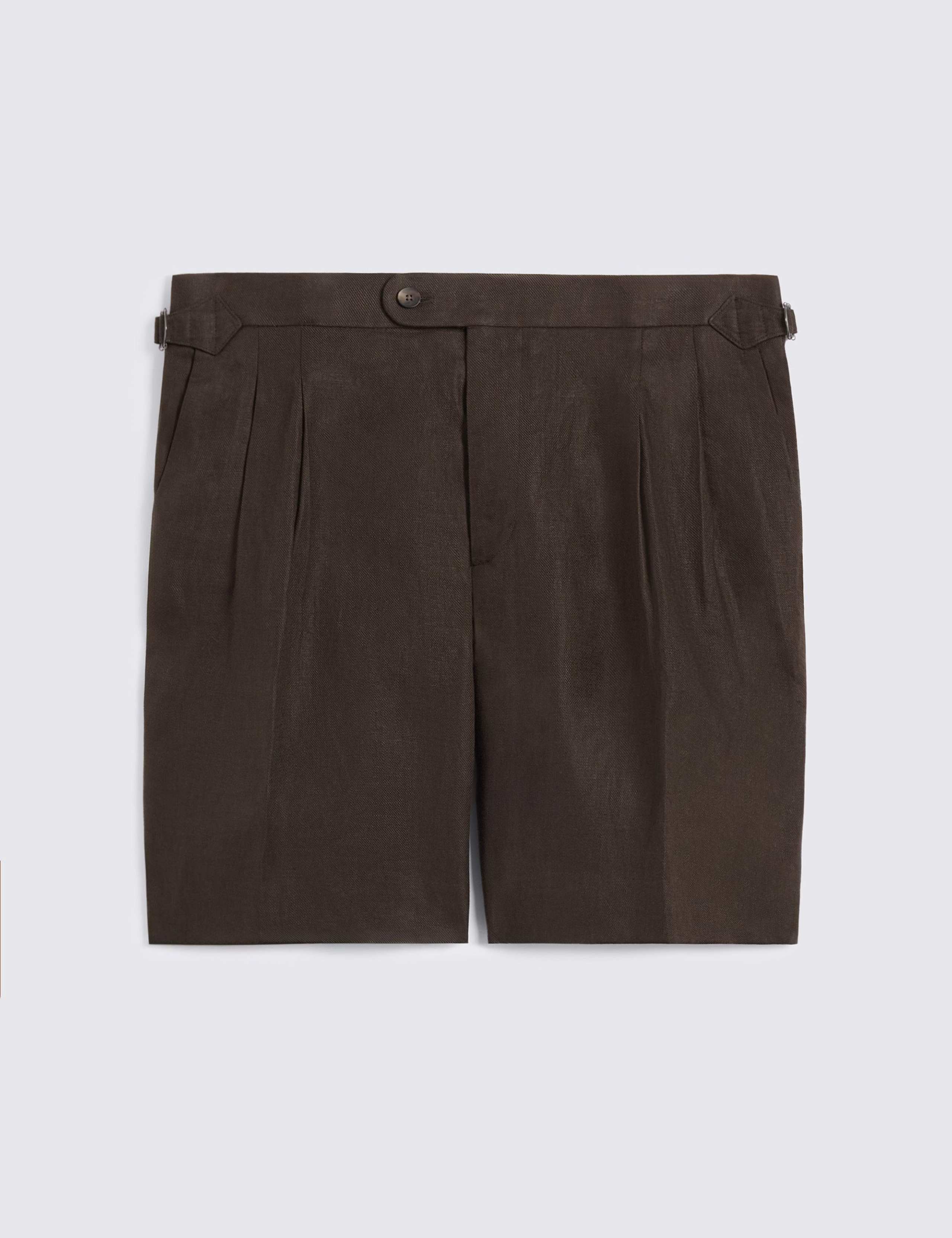 Linen Rich Twin Pleat Lightweight Shorts 2 of 4