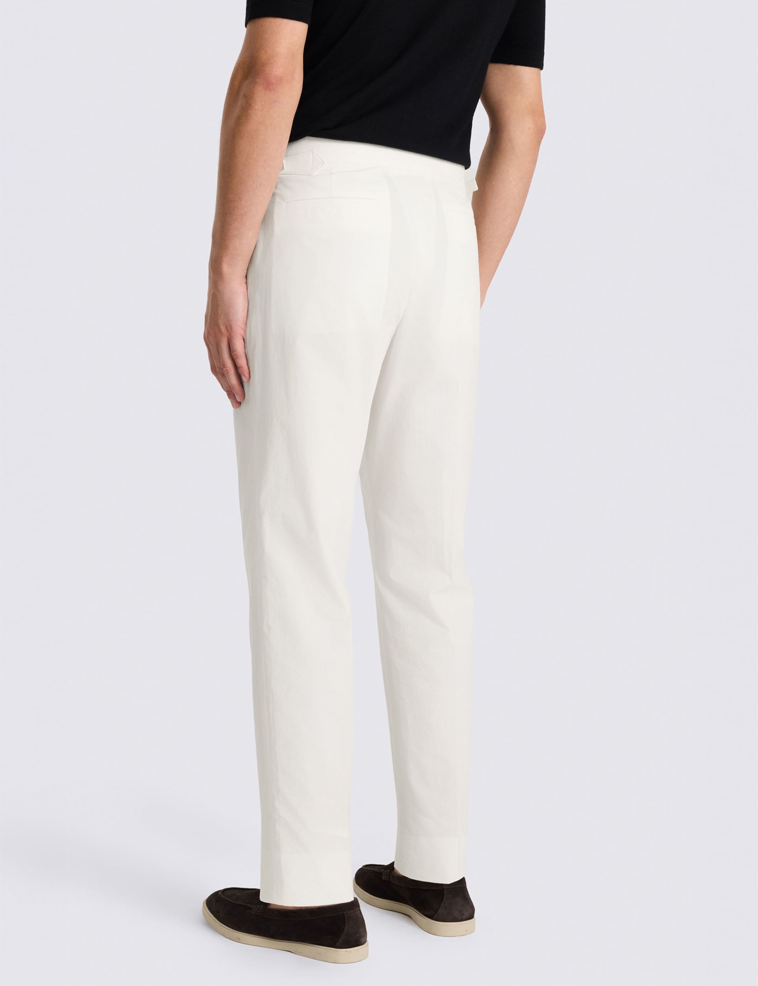 Tailored Fit Twin Pleat Stretch Trousers 3 of 4