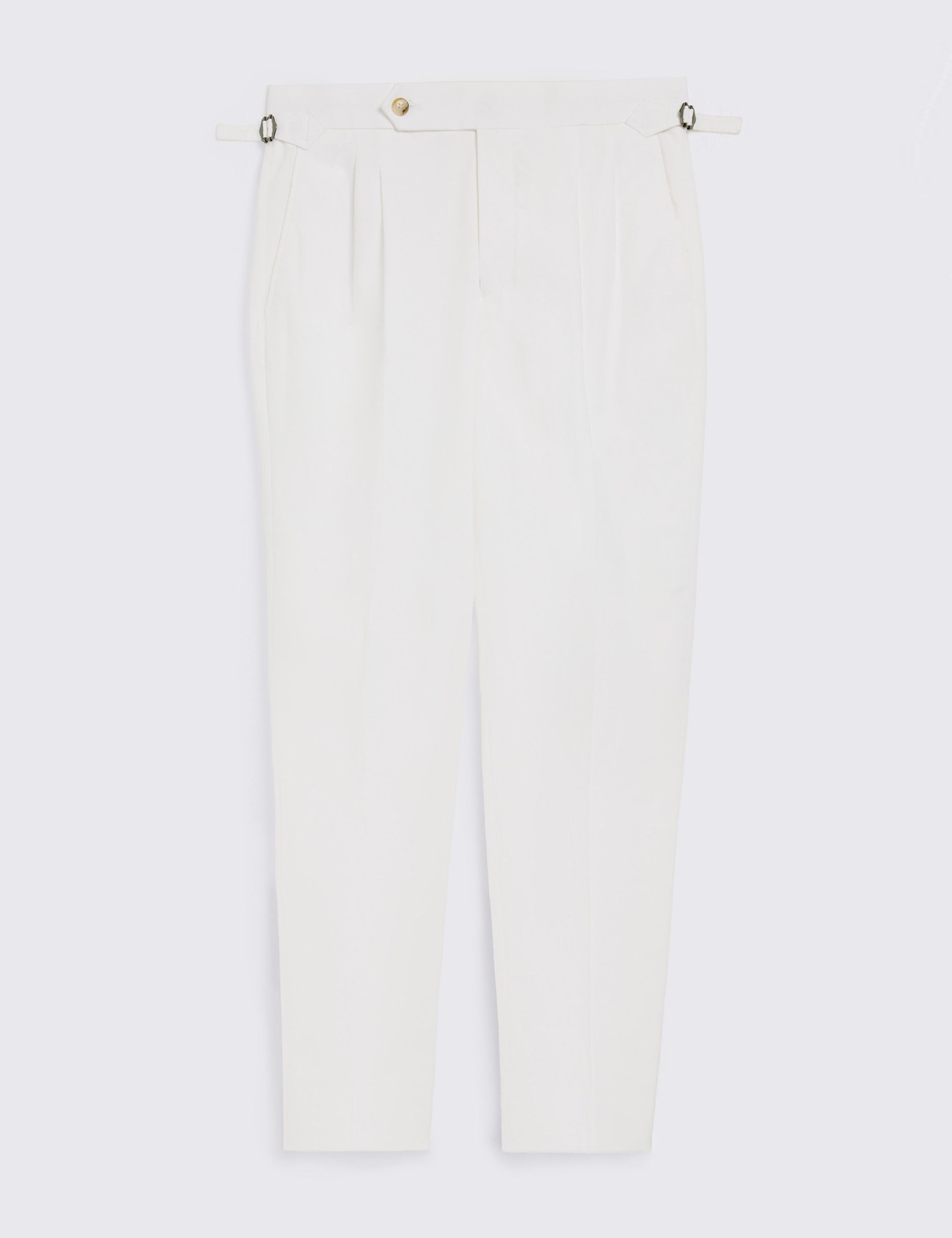Tailored Fit Twin Pleat Stretch Trousers 2 of 4