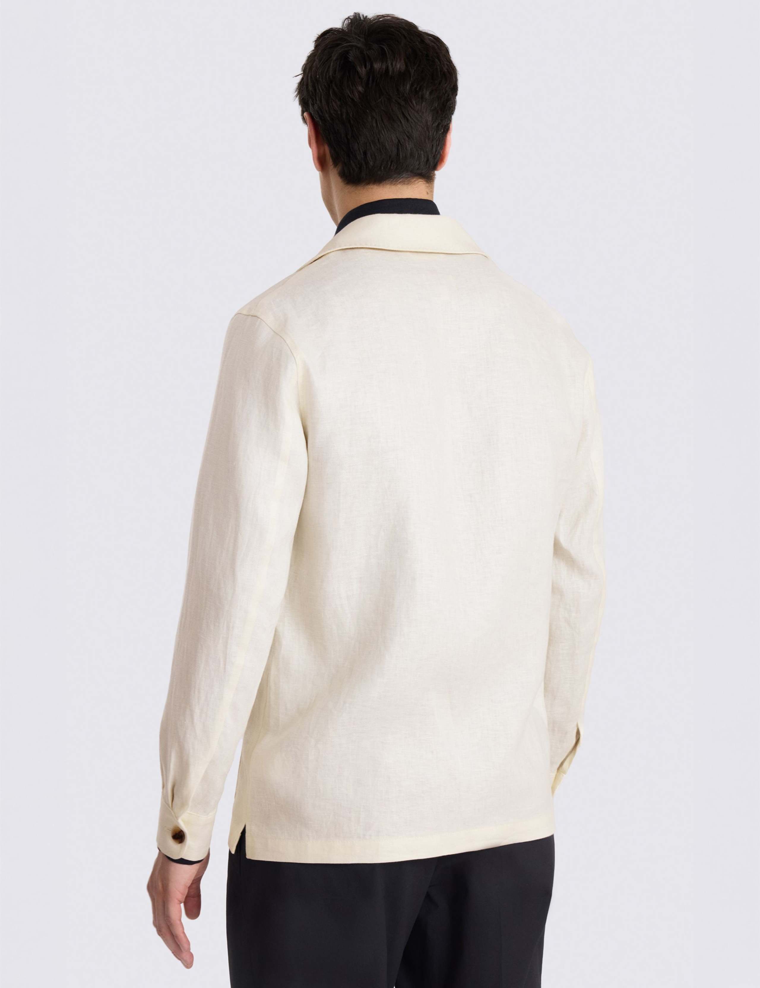 Pure Linen Twill Shacket 4 of 5