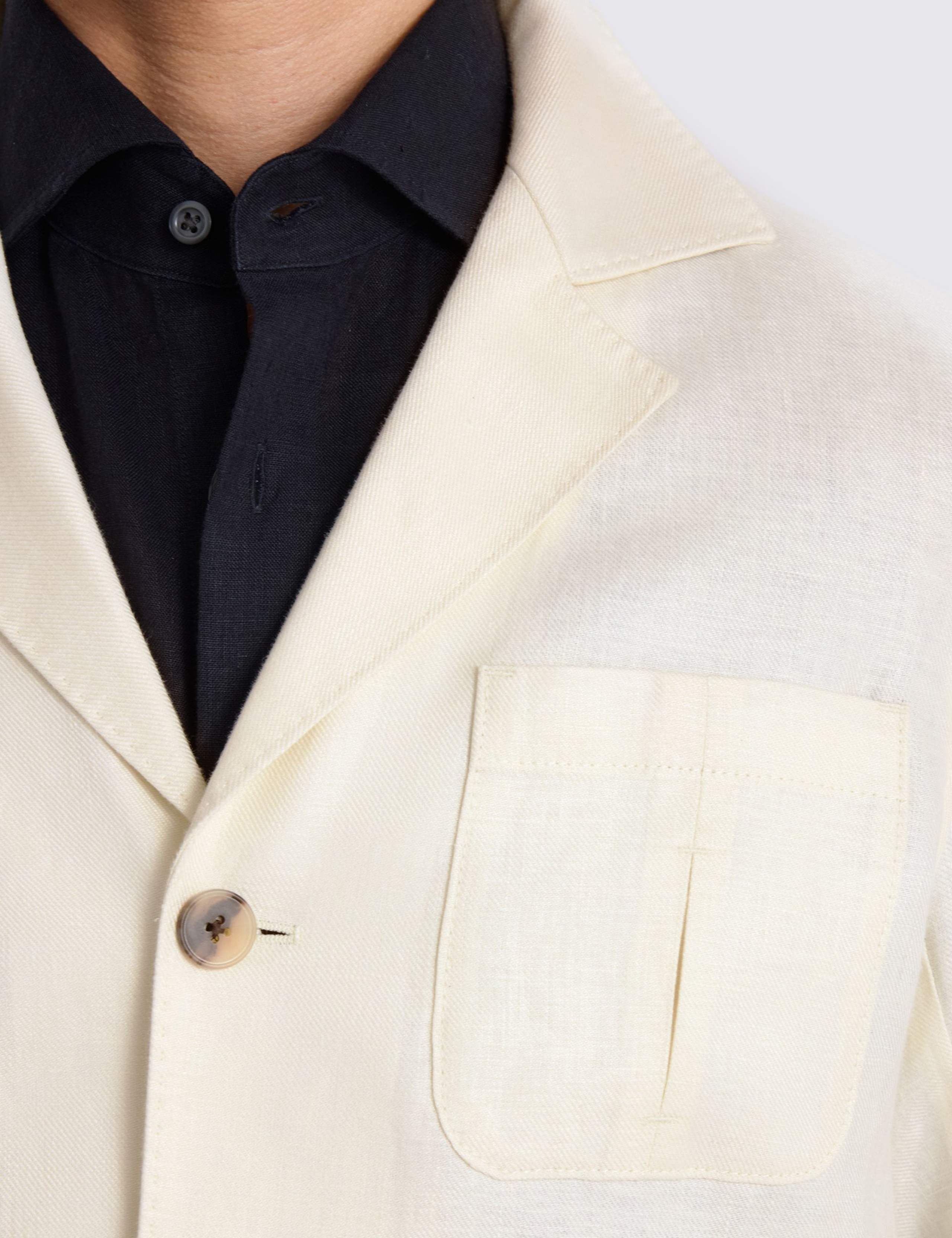 Pure Linen Twill Shacket 5 of 5