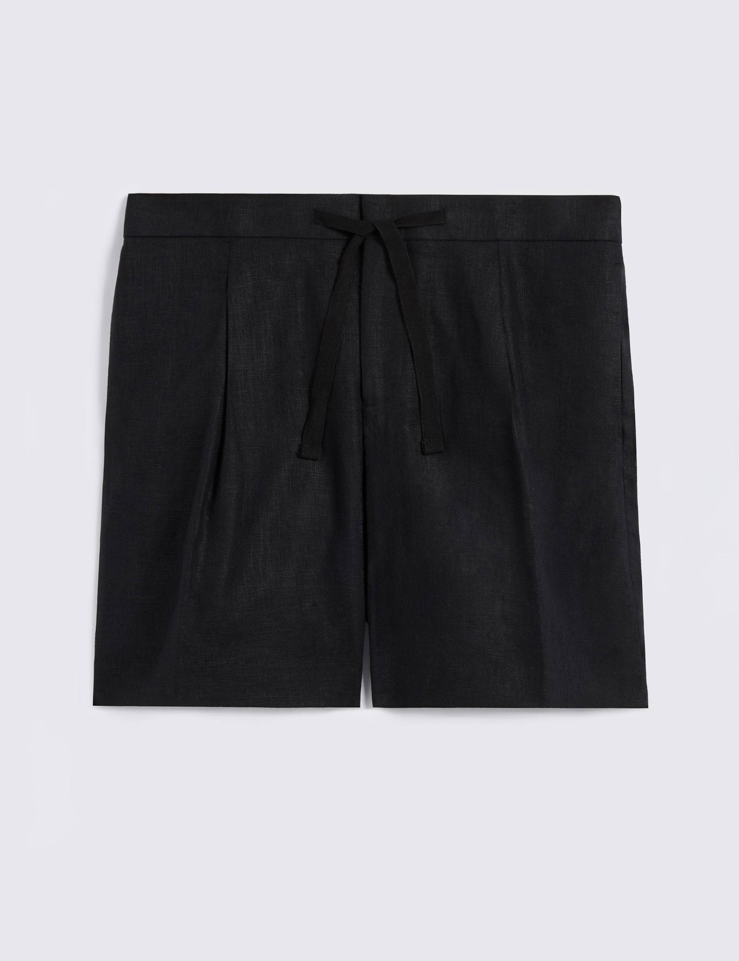 Linen Rich Single Pleat Lightweight Shorts 2 of 4