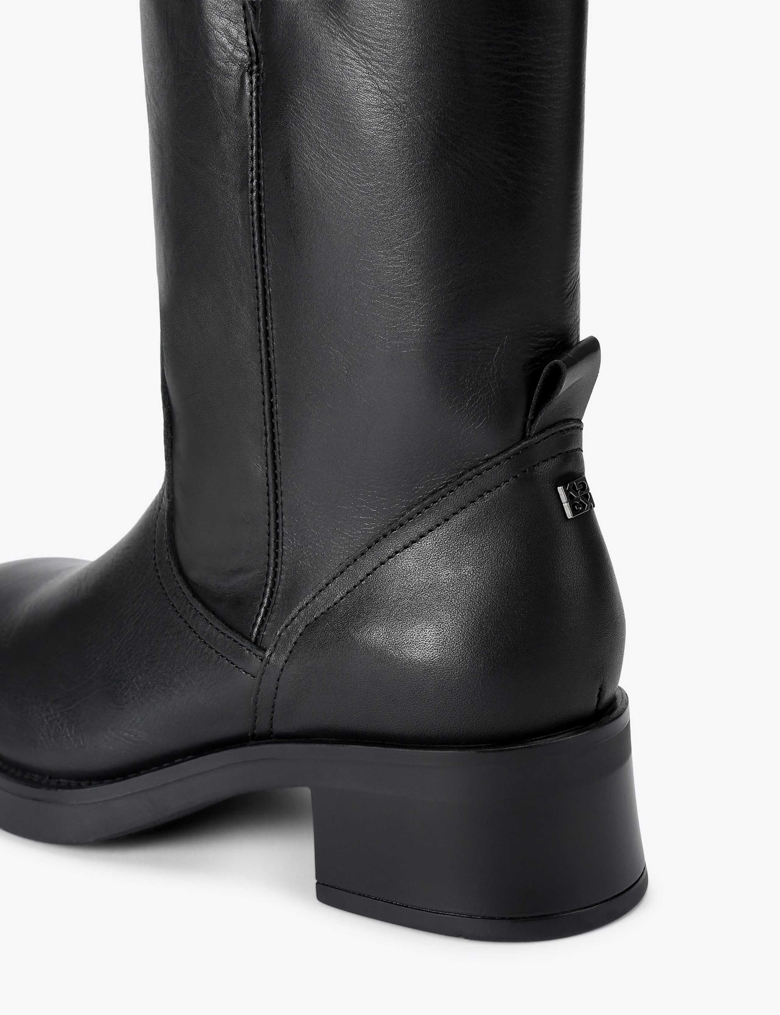 Trident Leather Block Heel Boots 4 of 4