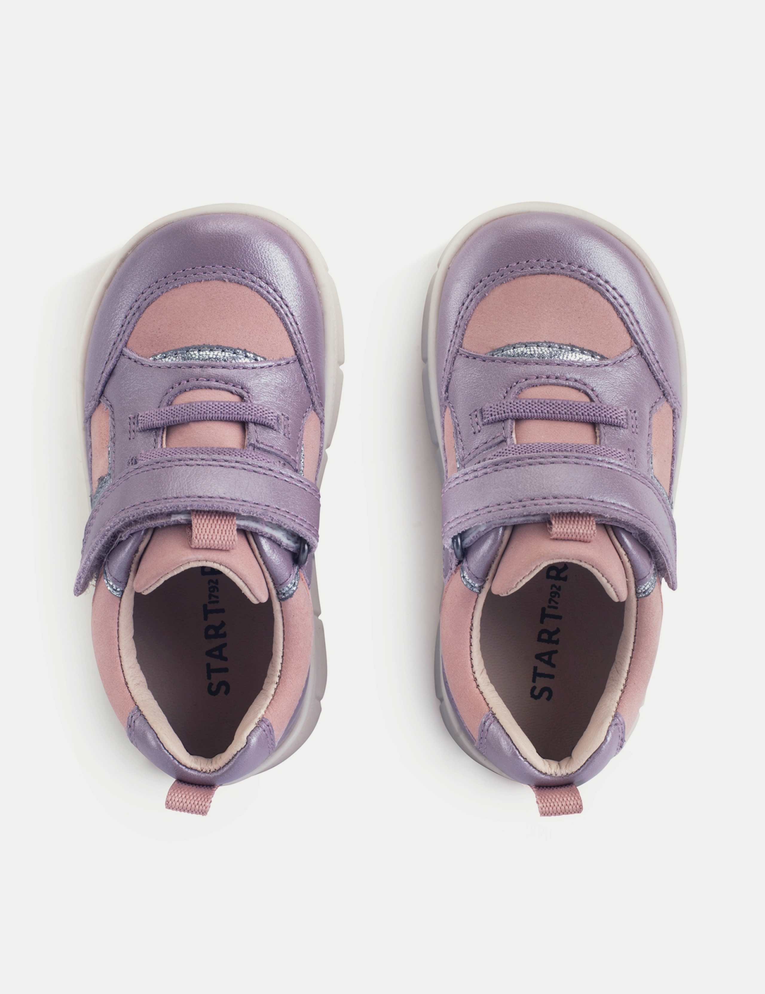 Kids' Leather Glitter Riptape Trainers (4 Small-10½ Small) 3 of 3