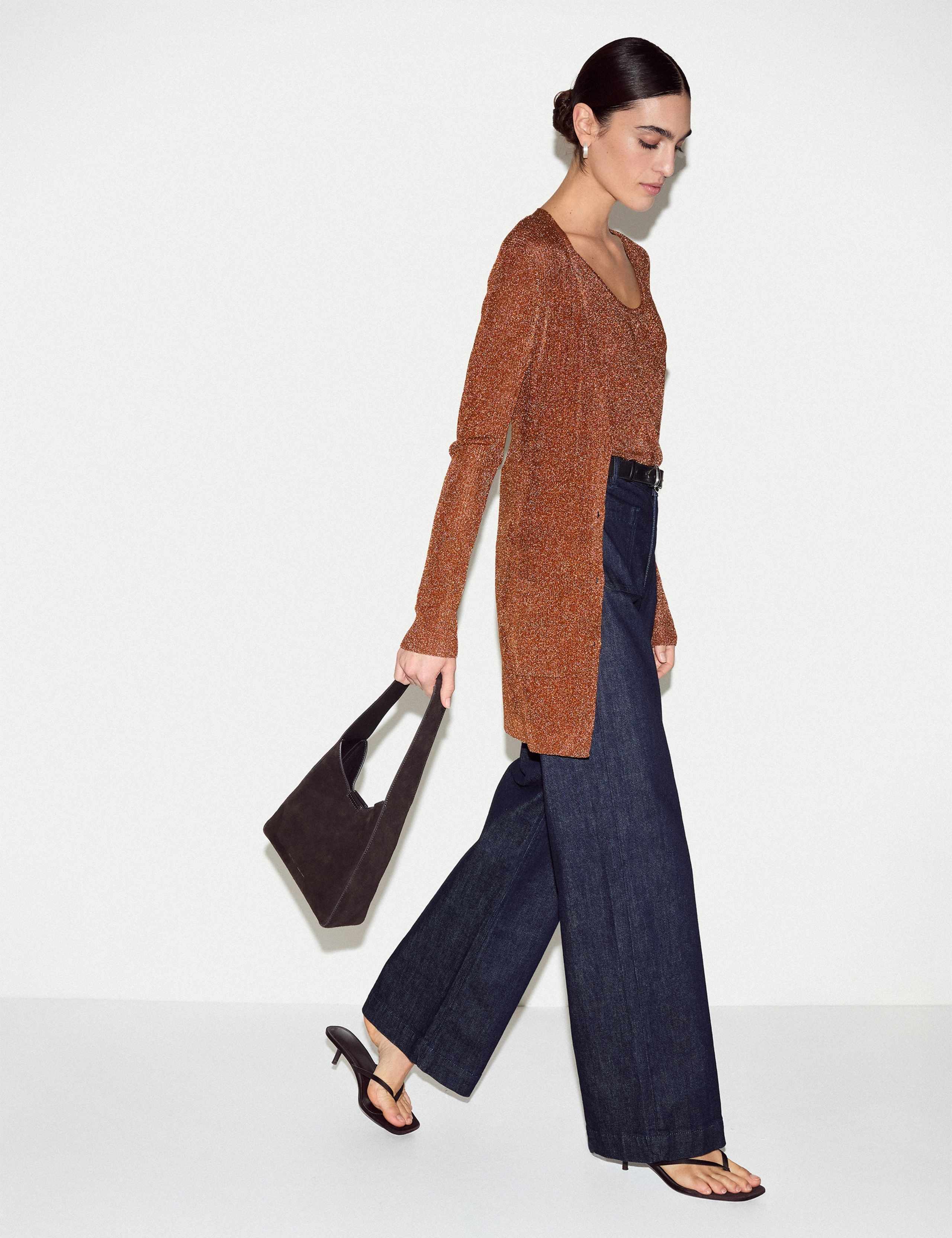 Metallic Longline Cardigan 3 of 5