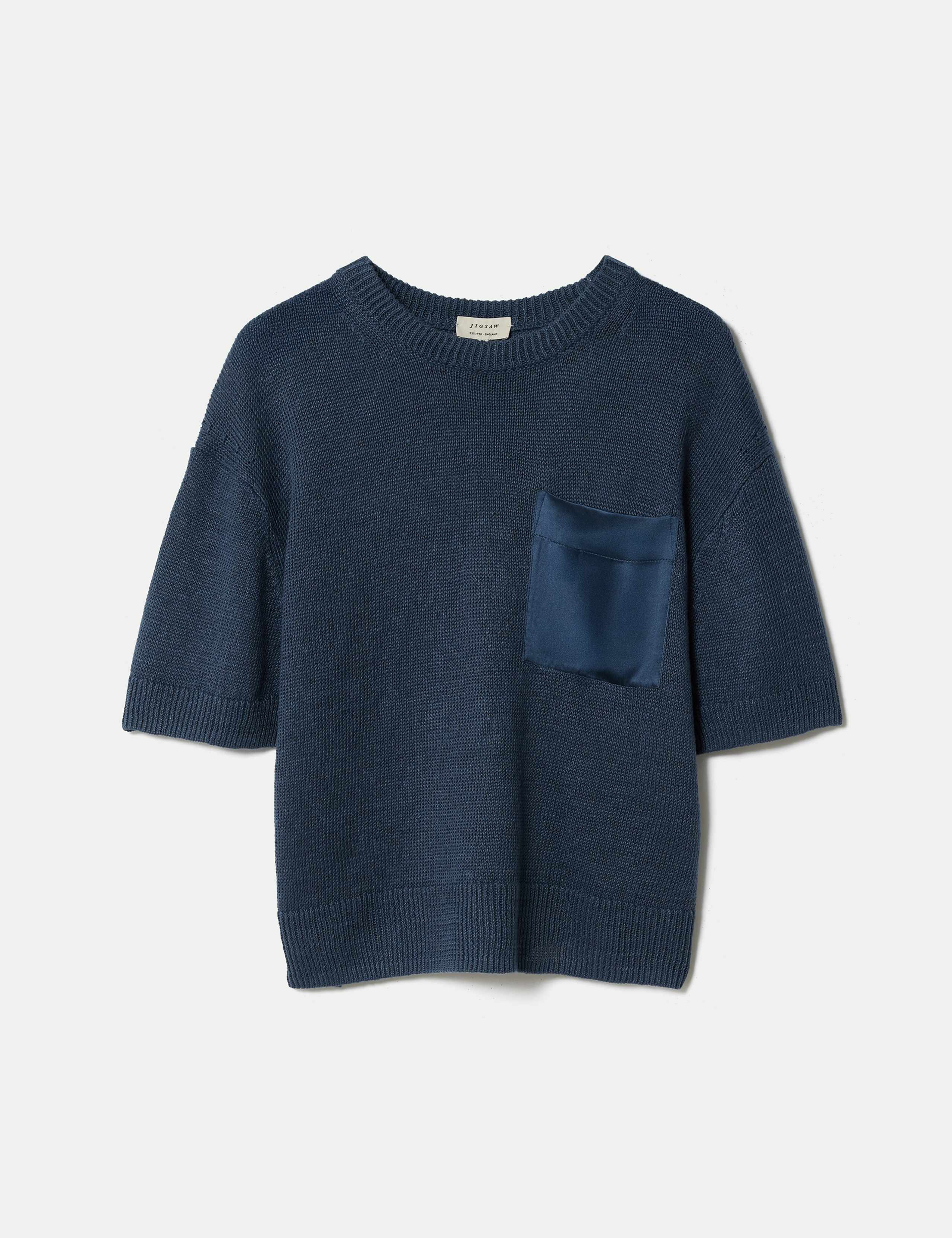 Pure Linen Textured Knitted Top 2 of 5