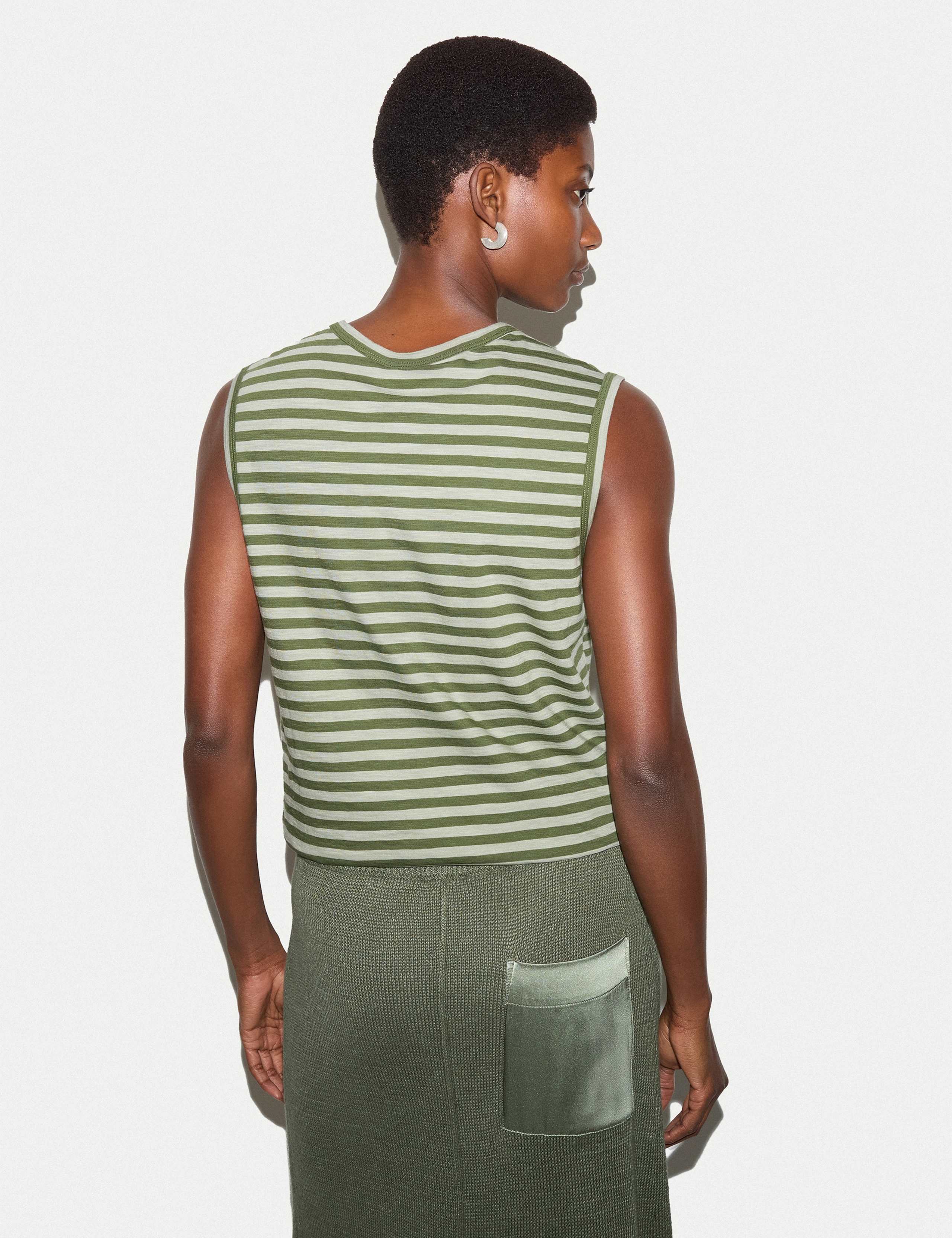 Pure Cotton Striped Tank Top 5 of 5