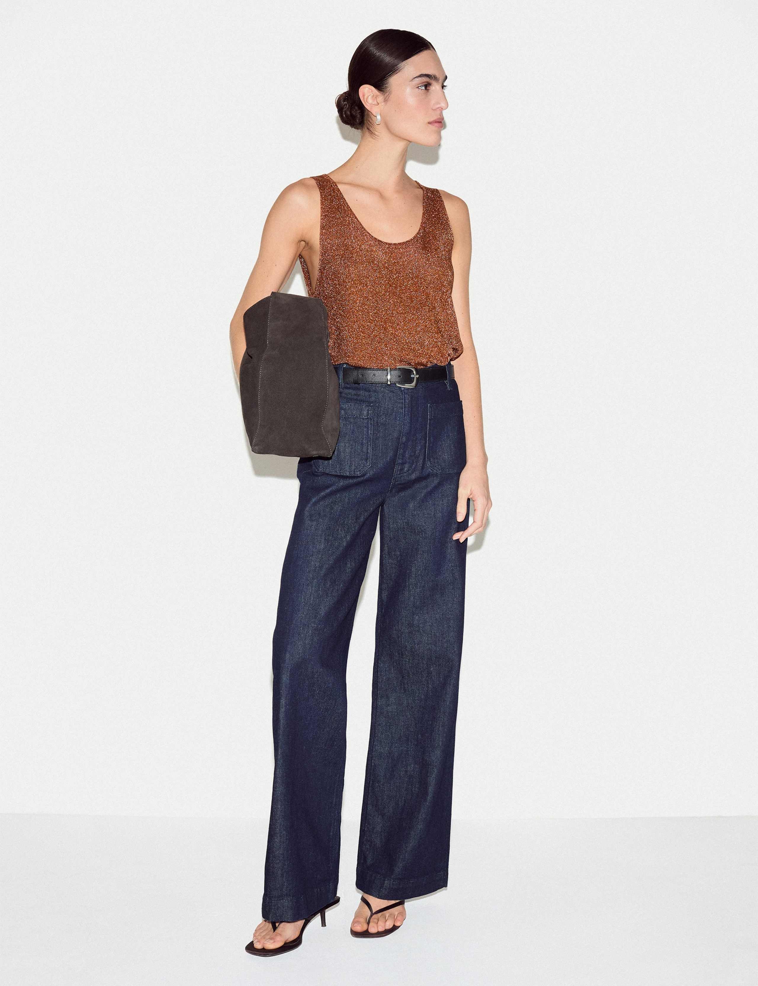 Metallic Scoop Neck Vest 5 of 6
