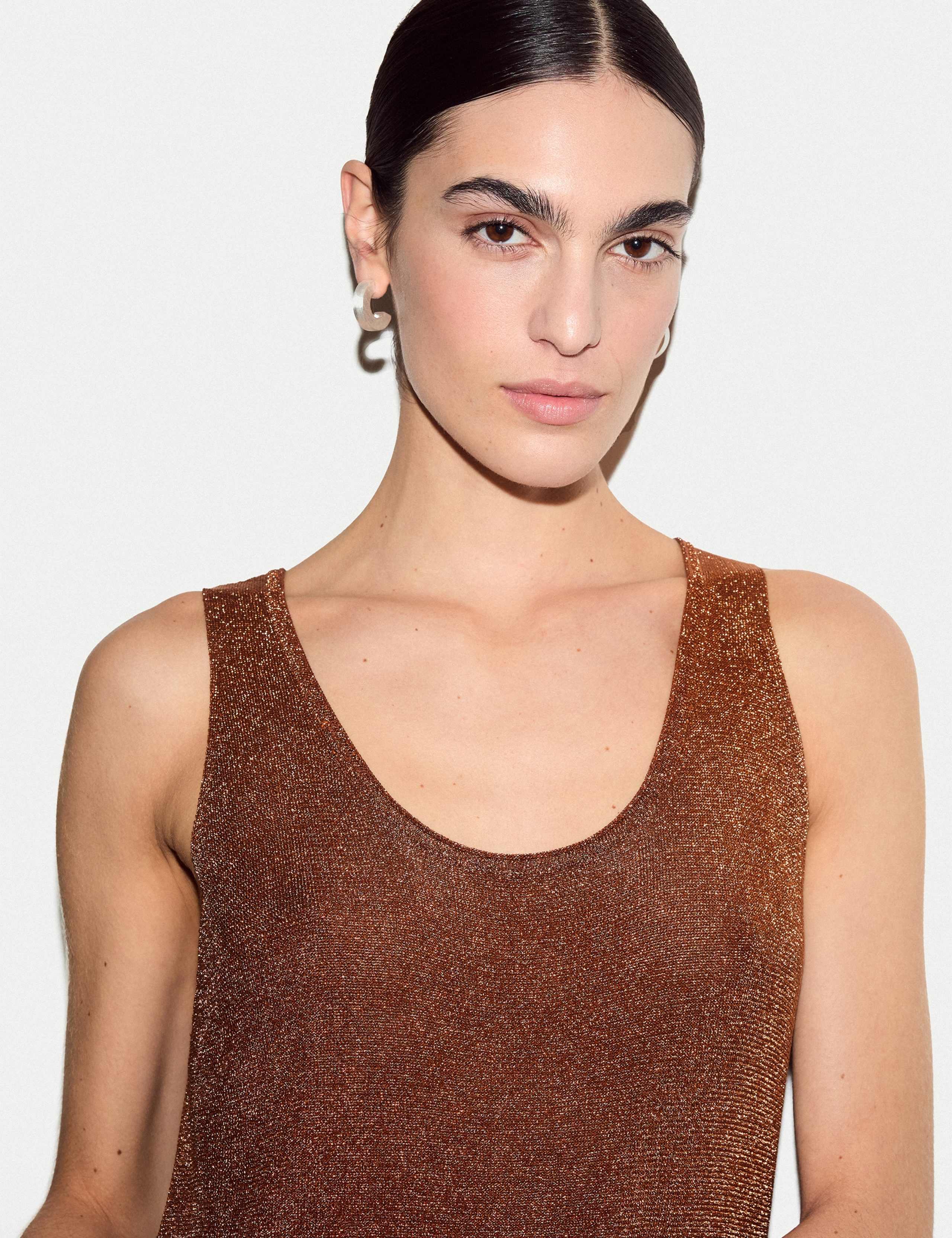 Metallic Scoop Neck Vest 6 of 6