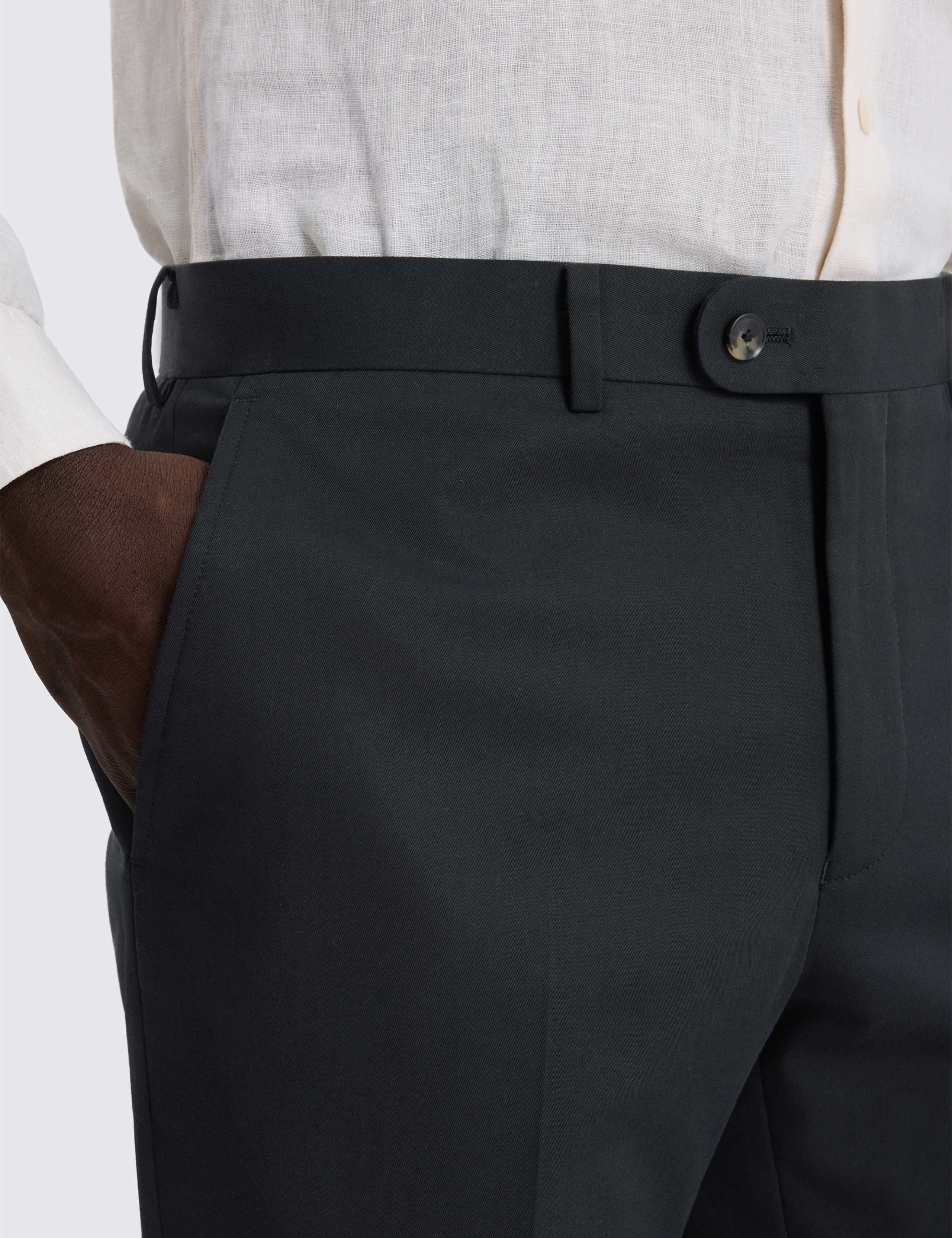 Slim Fit Cotton Rich Stretch Trousers 2 of 3